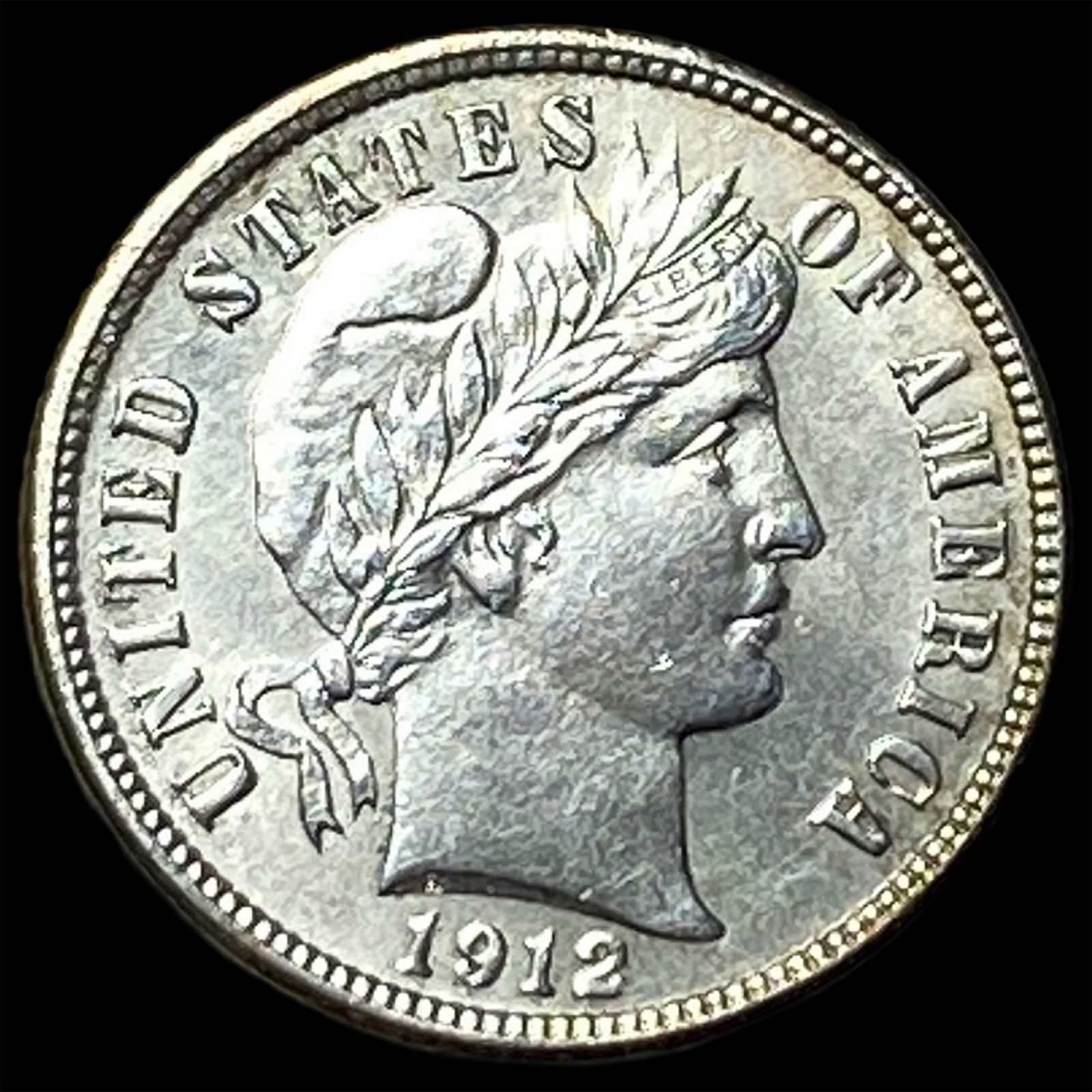 1912-D Silver Barber Dime UNCIRCULATED: 1912-D Silver Barber Dime UNCIRCULATED