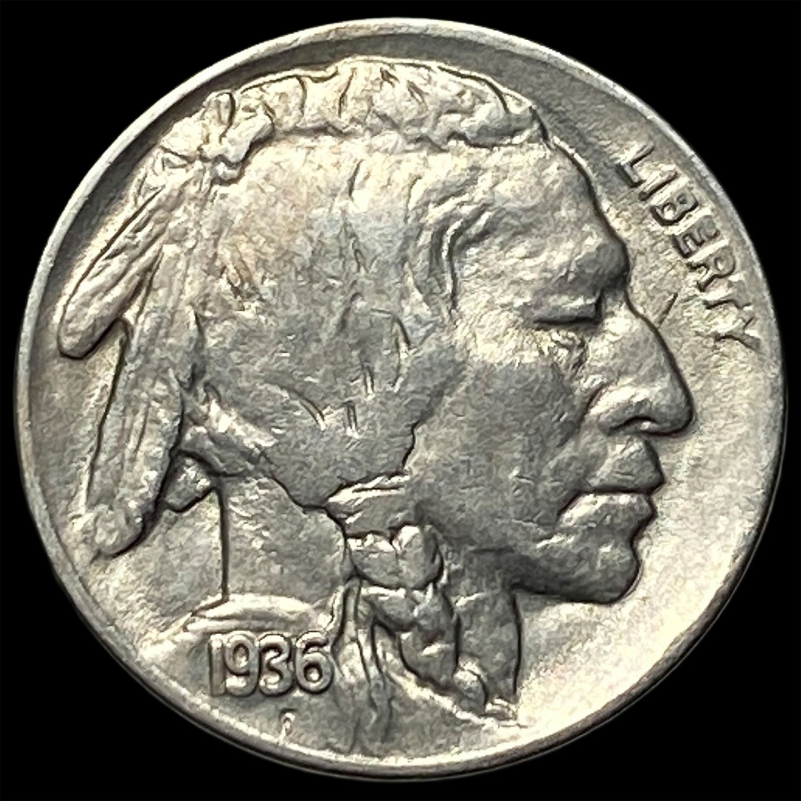 1936-D Buffalo Nickel CHOICE BU: 1936-D Buffalo Nickel CHOICE BU