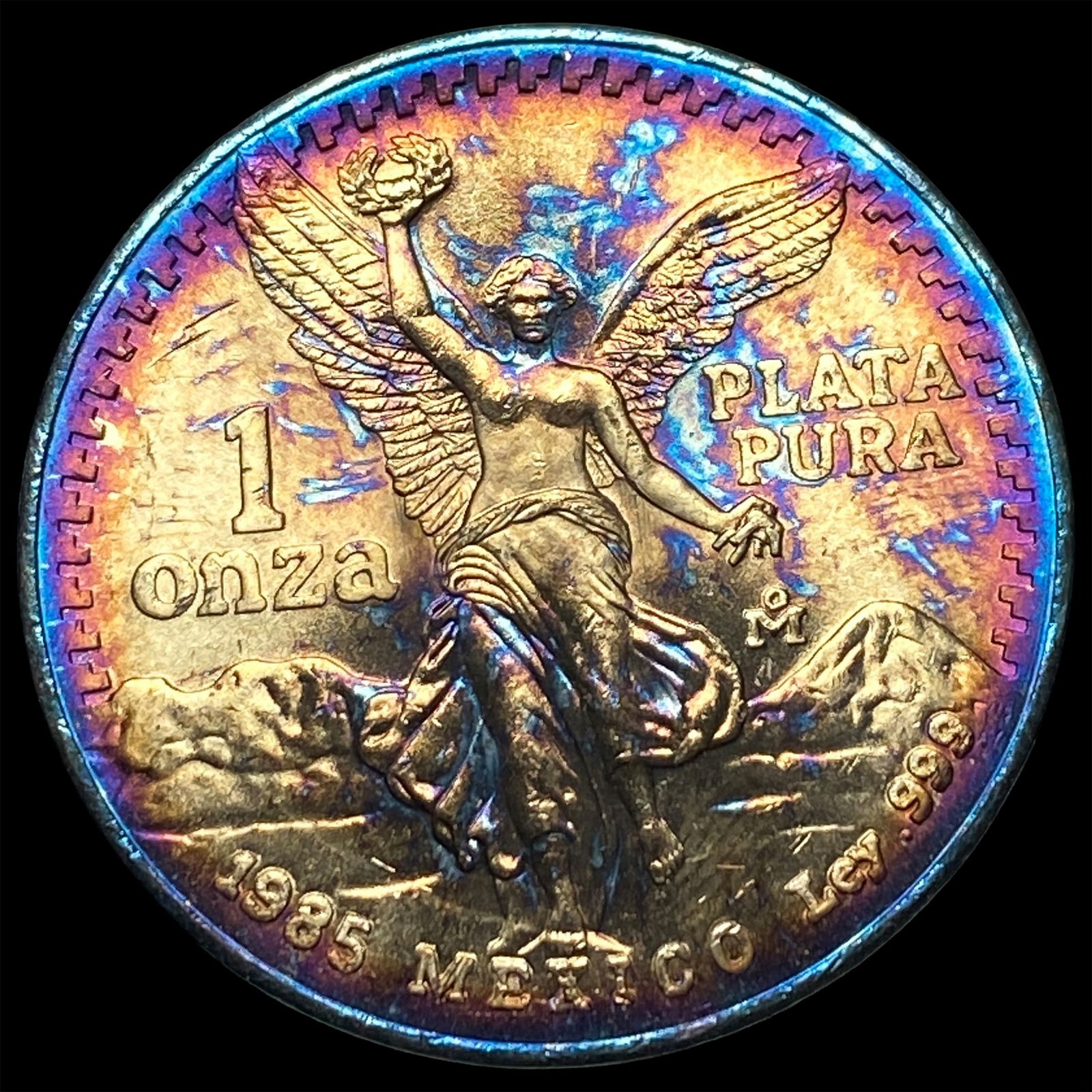 1985 Mexico Silver 1 Onza Libertad SUPERB GEM BU: 1985 Mexico Silver 1 Onza Libertad SUPERB GEM BU