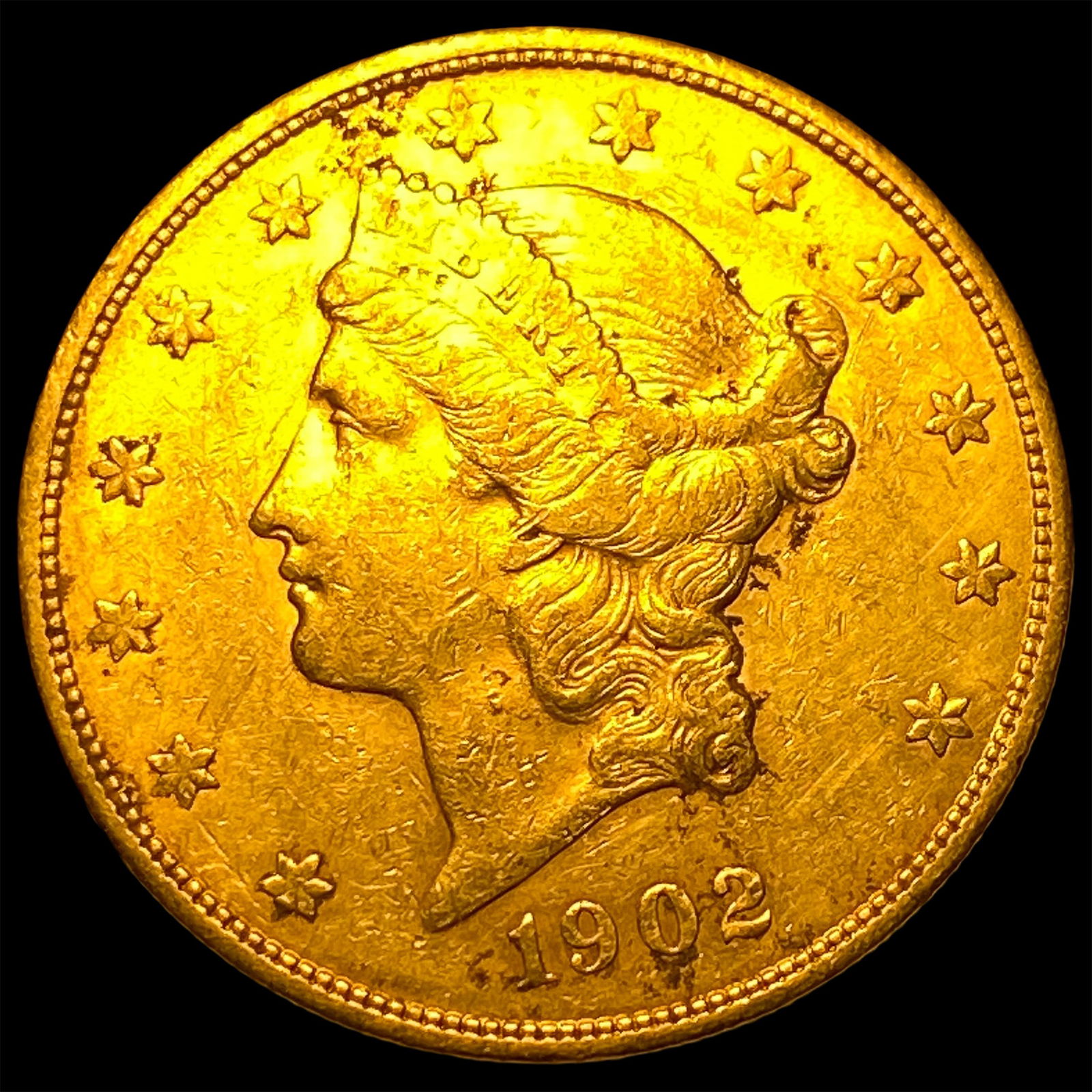 1902-S Gold $20 Liberty Head Double Eagle CHOICE BU (1 of 2)