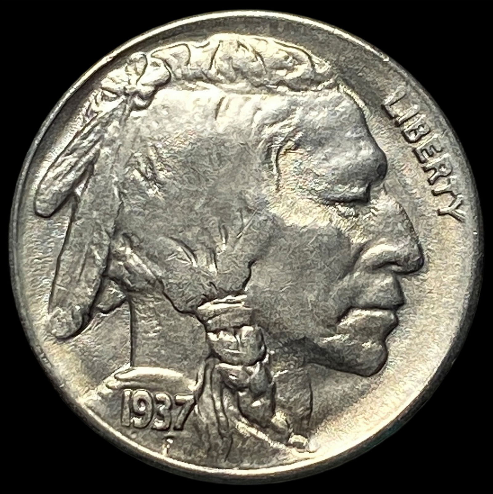1937-D Buffalo Nickel CHOICE BU: 1937-D Buffalo Nickel CHOICE BU