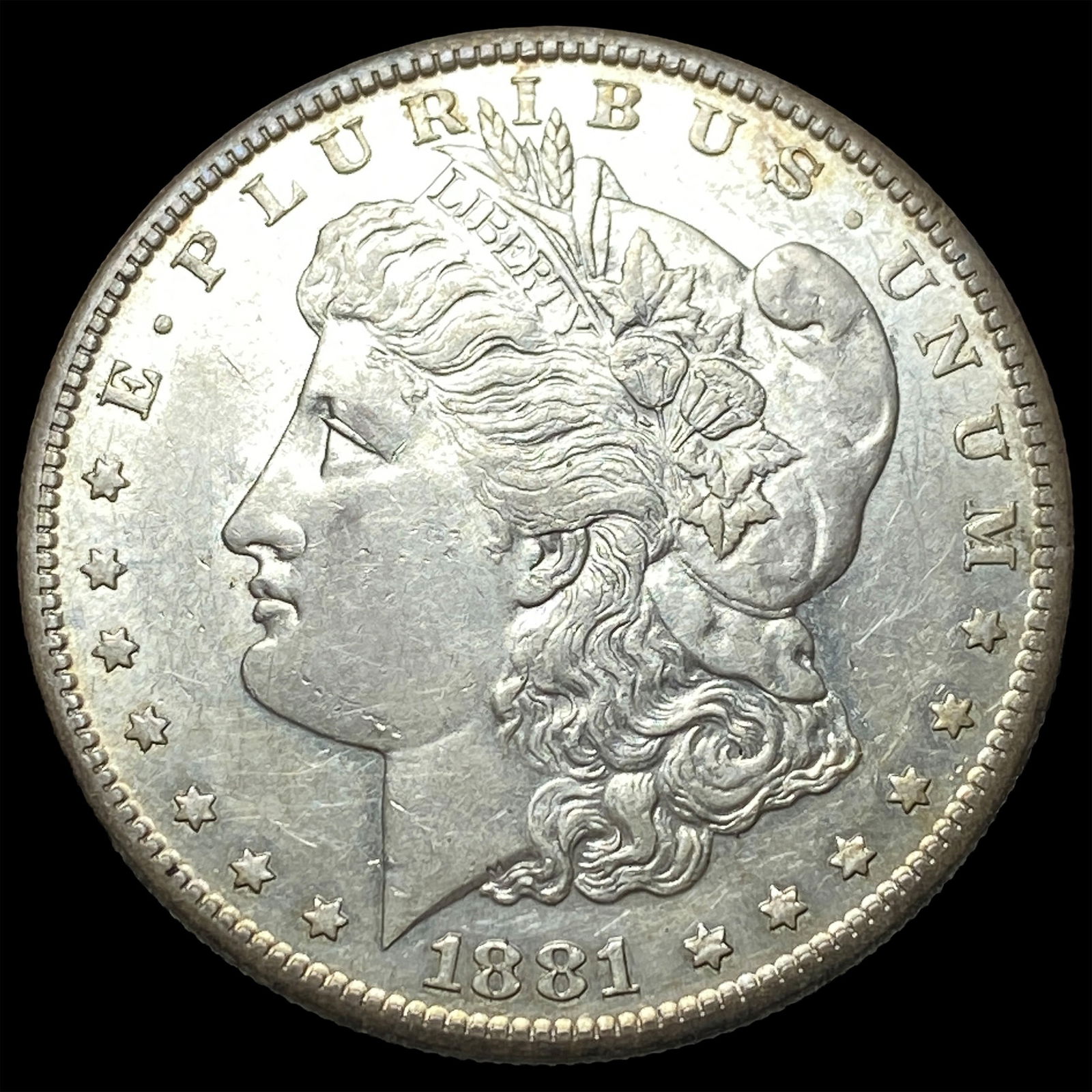 1881-S Silver Morgan Dollar LIGHTLY CIRCULATED: 1881-S Silver Morgan Dollar LIGHTLY CIRCULATED