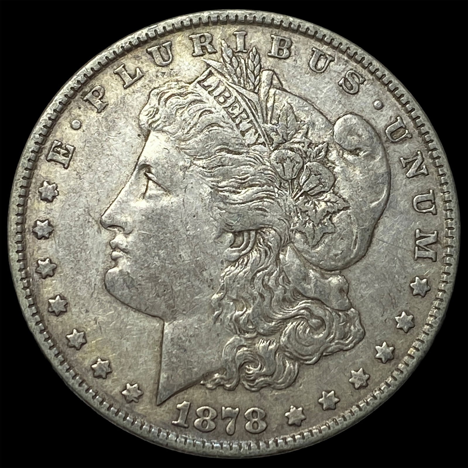 1878 Silver Morgan Dollar NEARLY UNCIRCULATED (1 of 2)