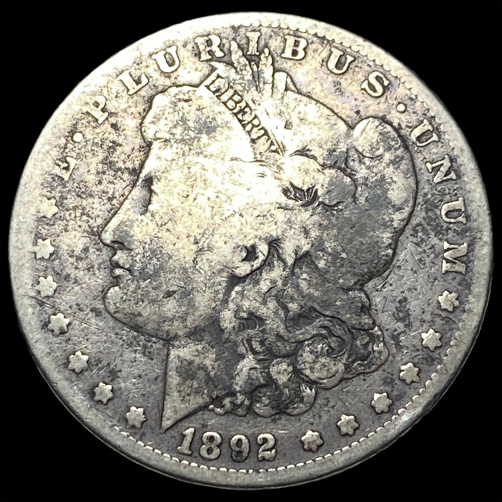 1892-S Silver Morgan Dollar NICELY CIRCULATED: 1892-S Silver Morgan Dollar NICELY CIRCULATED