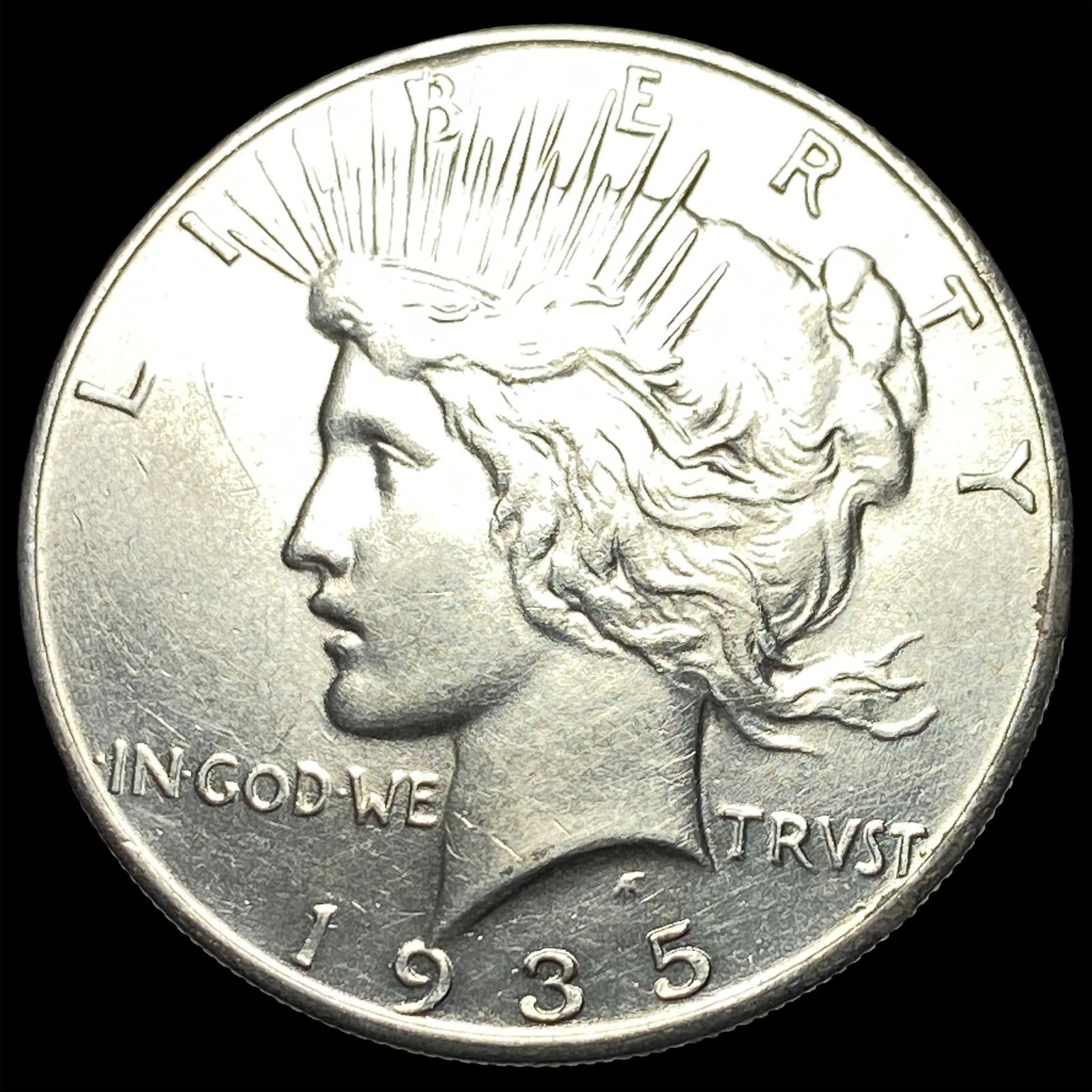 1935 Silver Peace Dollar CHOICE AU (1 of 2)