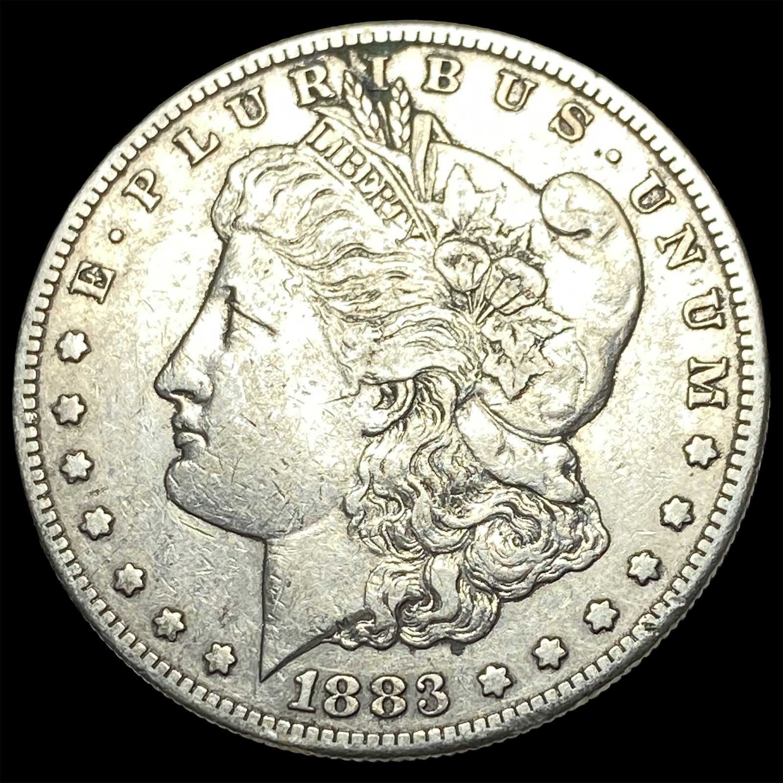 1883-S Silver Morgan Dollar NEARLY UNCIRCULATED: 1883-S Silver Morgan Dollar NEARLY UNCIRCULATED