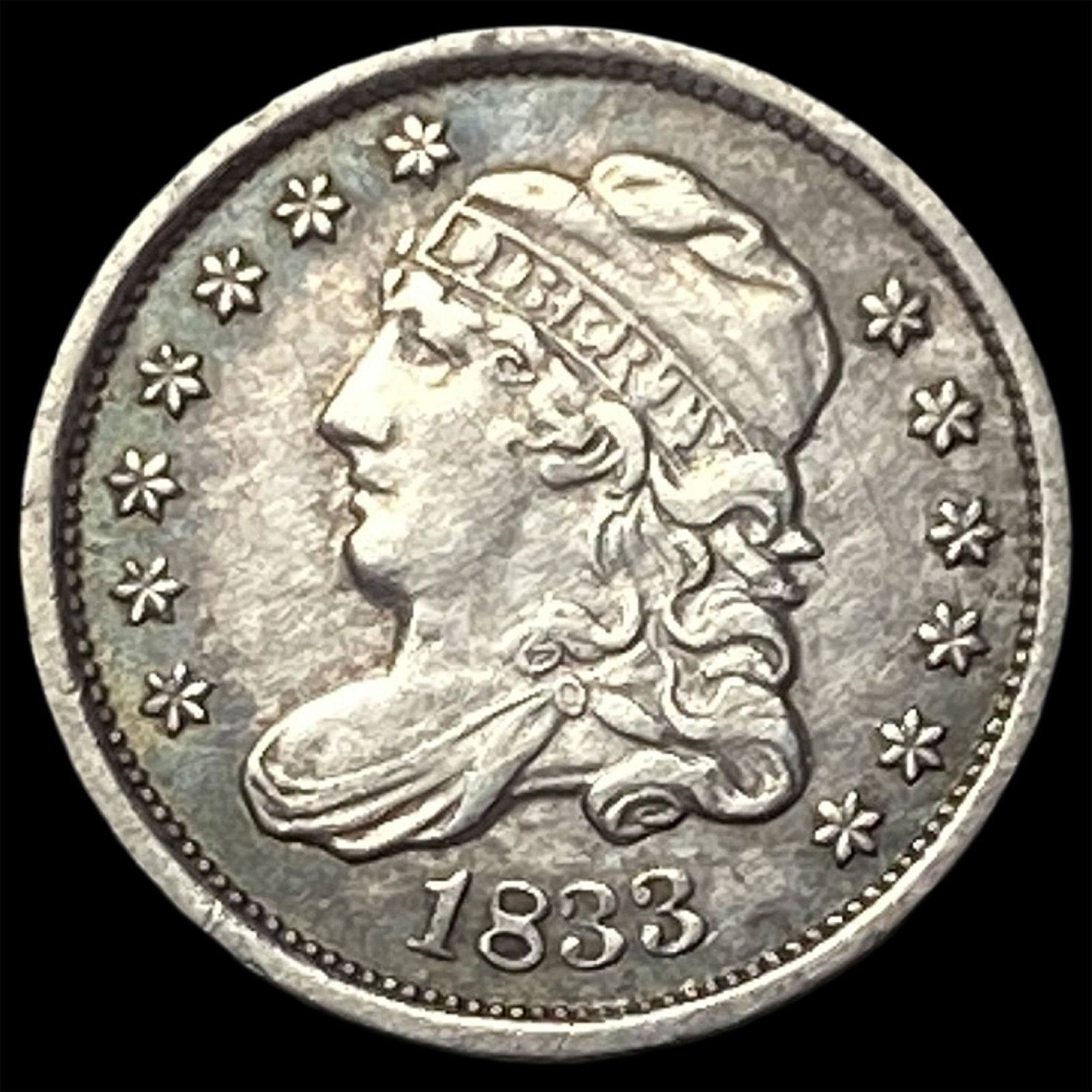 1833 Capped Bust Half Dime CLOSELY UNCIRCULATED (1 of 2)