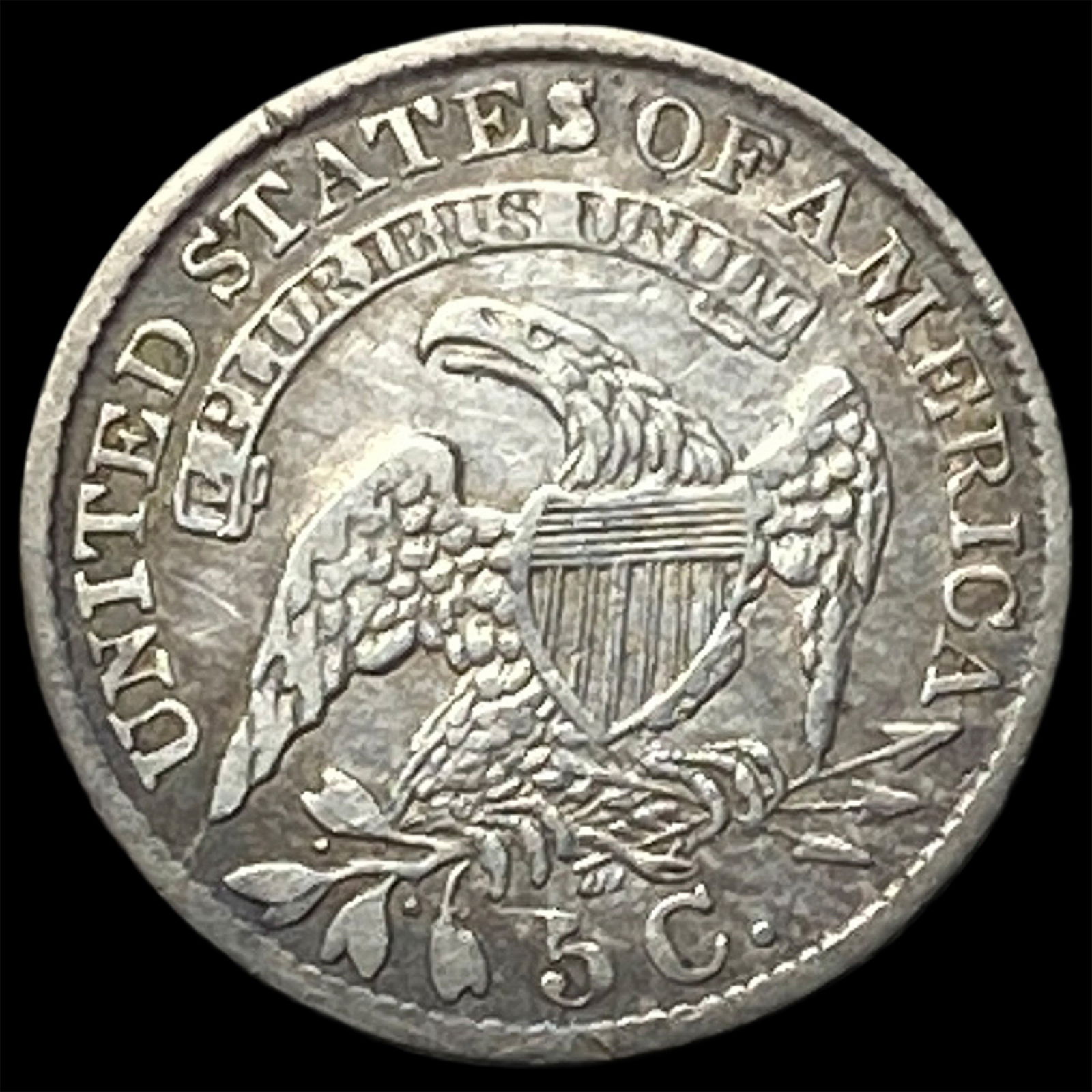 1833 Capped Bust Half Dime CLOSELY UNCIRCULATED - 2