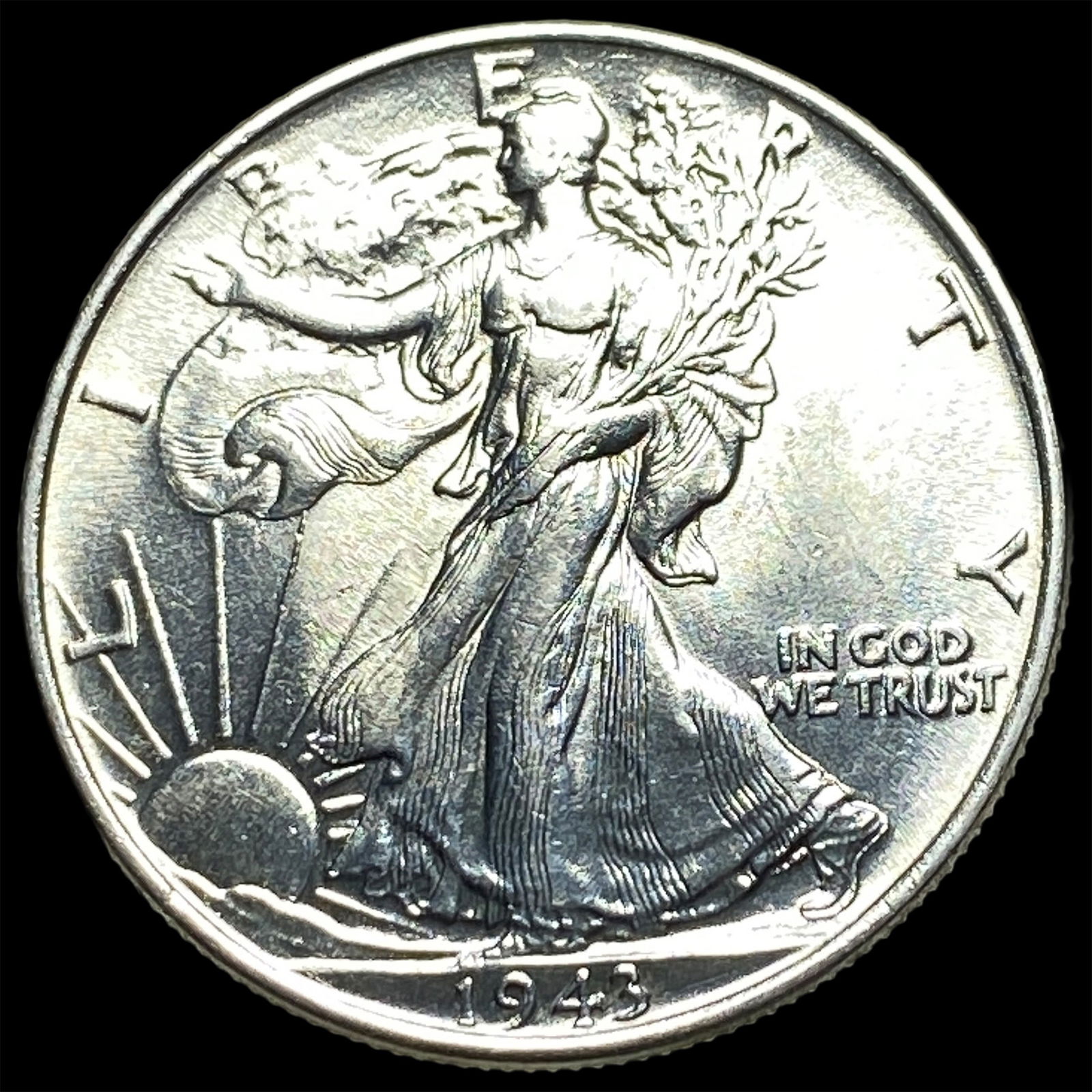 1943-S Silver Walking Liberty Half Dollar CHOICE BU: 1943-S Silver Walking Liberty Half Dollar CHOICE BU