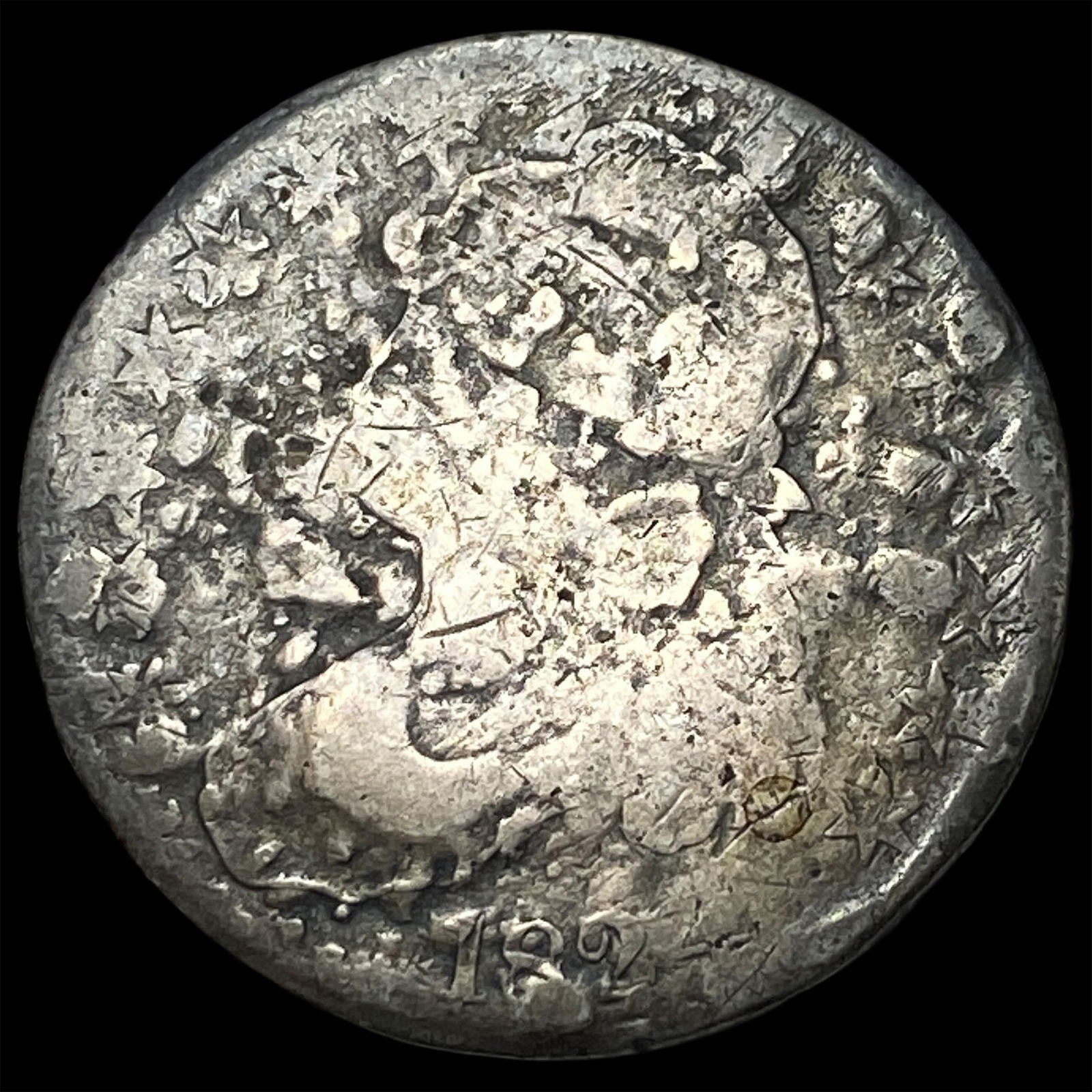 1824 Capped Bust Half Dollar NICELY CIRCULATED: 1824 Capped Bust Half Dollar NICELY CIRCULATED