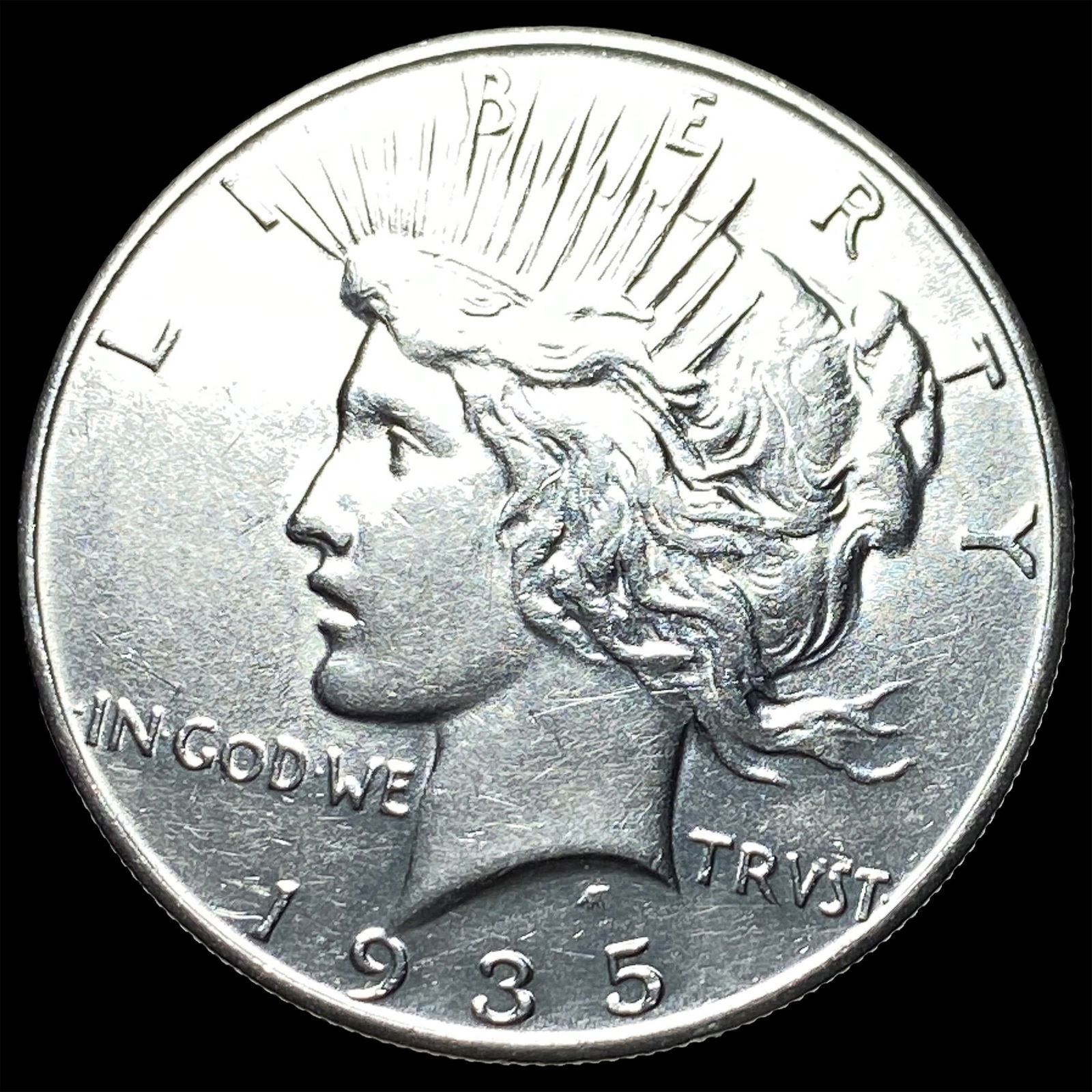 1935 Silver Peace Dollar CLOSELY UNCIRCULATED: 1935 Silver Peace Dollar CLOSELY UNCIRCULATED