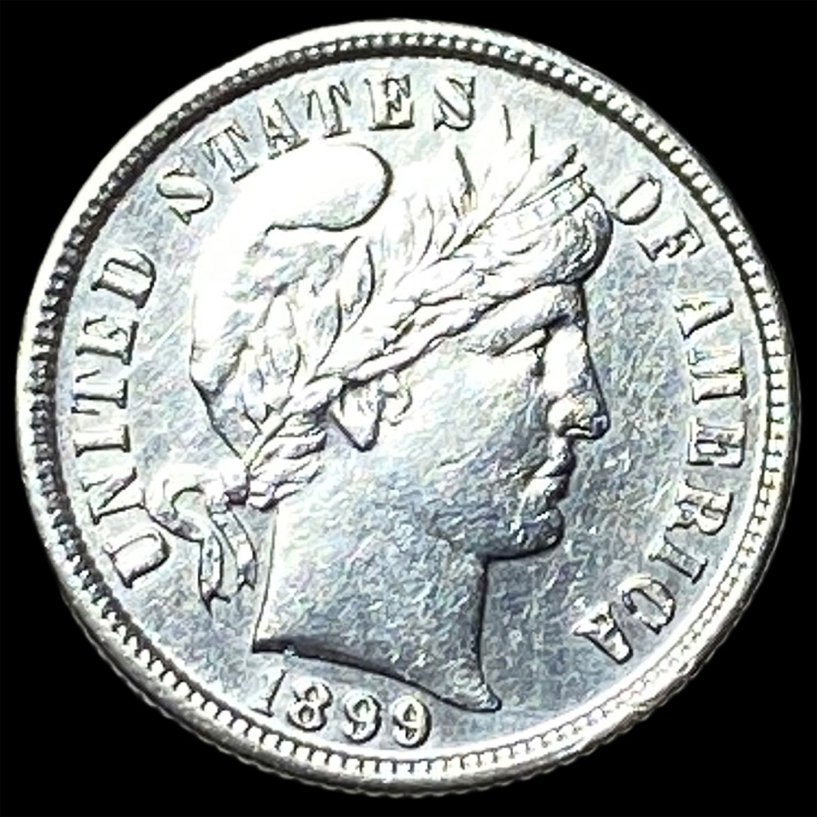 1899 Silver Barber Dime CHOICE AU (1 of 2)