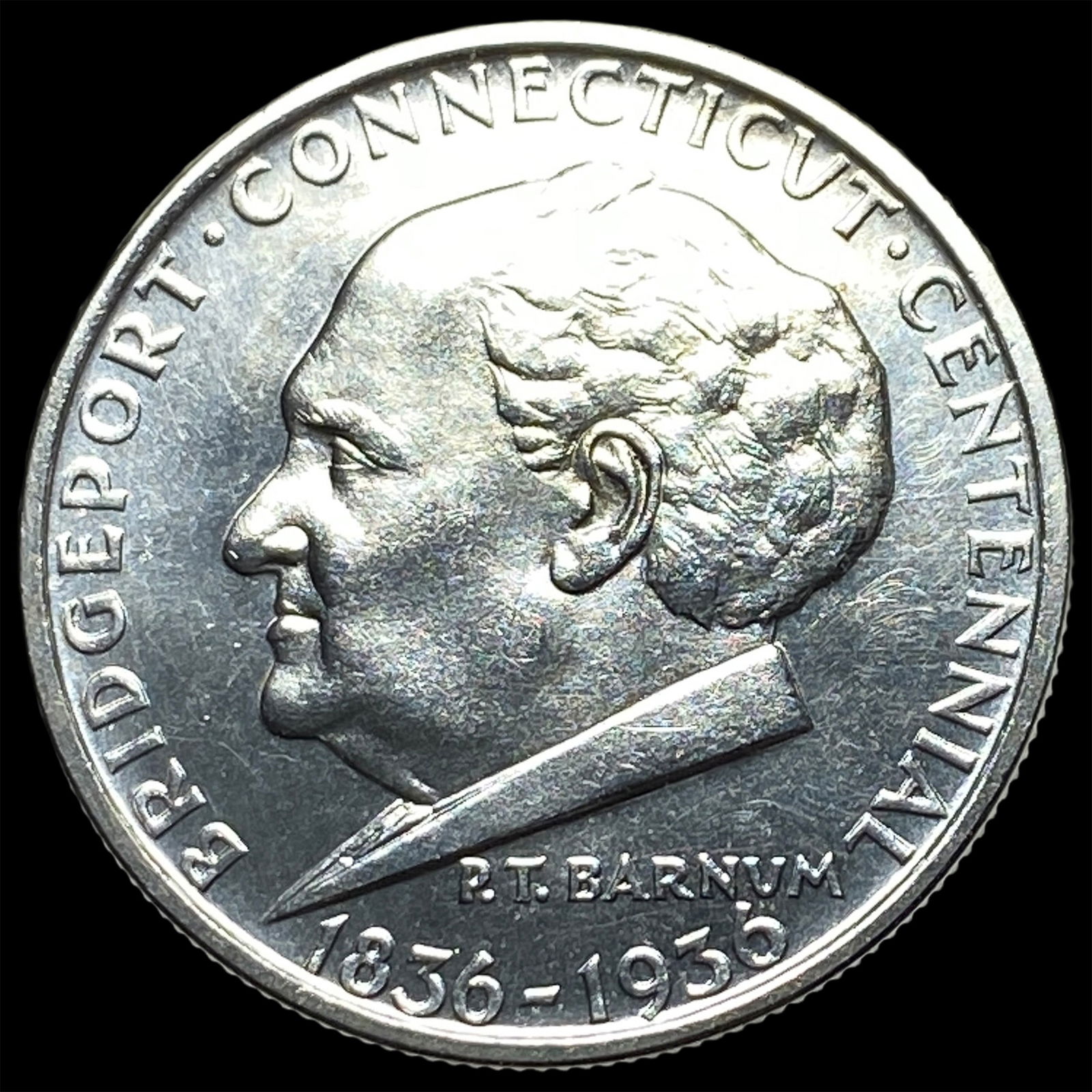 1936 Silver Bridgeport Half Dollar UNCIRCULATED (1 of 2)