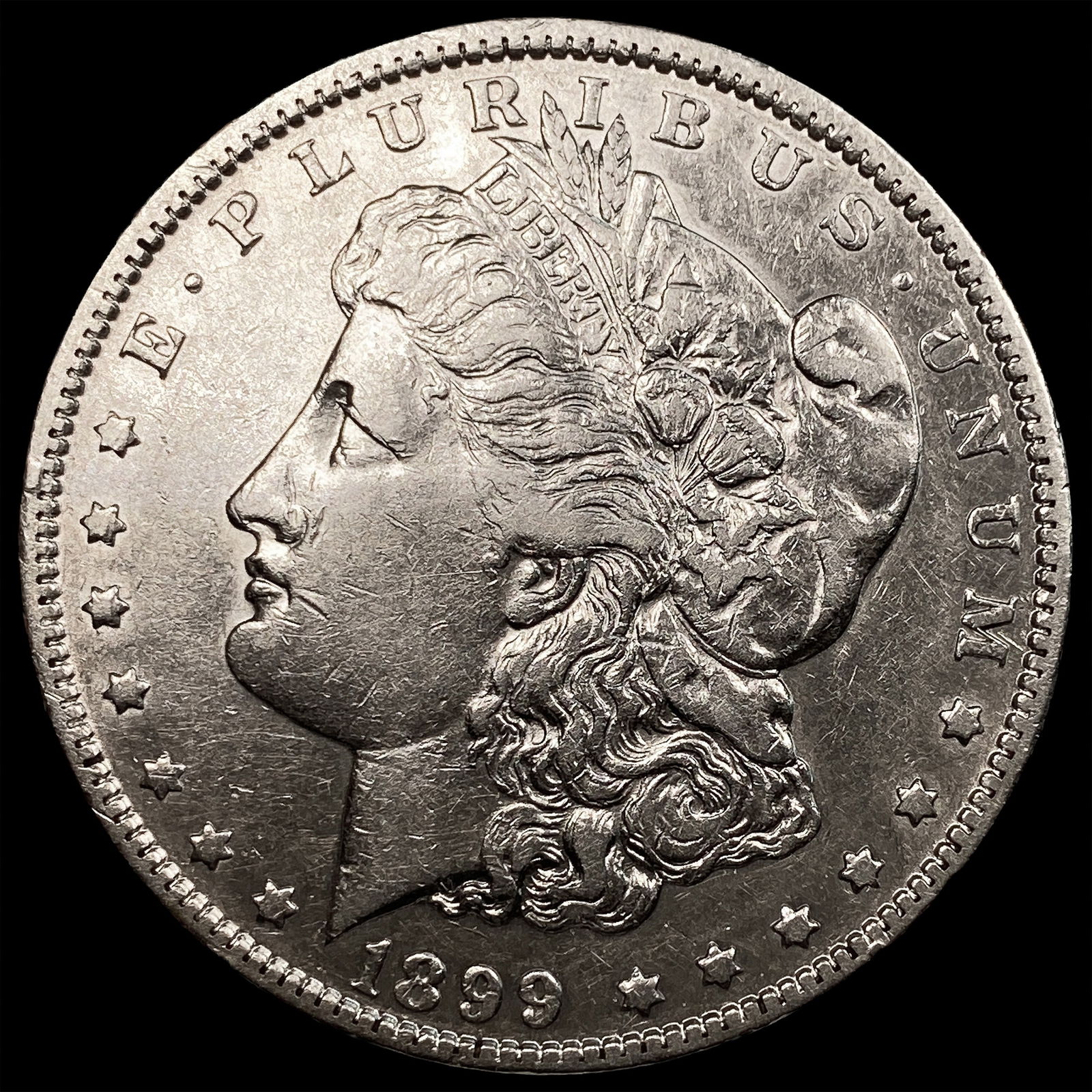 1899-O Micro O Morgan Silver Dollar NEARLY UNCIRCULATED: 1899-O Micro O Morgan Silver Dollar NEARLY UNCIRCULATED