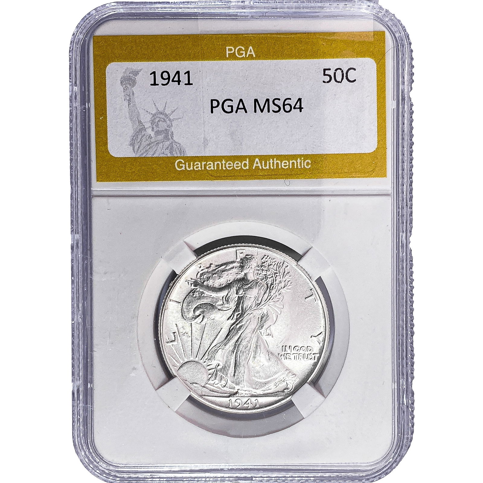 1941 Walking Liberty Half Dollar PGA MS64: 1941 Walking Liberty Half Dollar PGA MS64