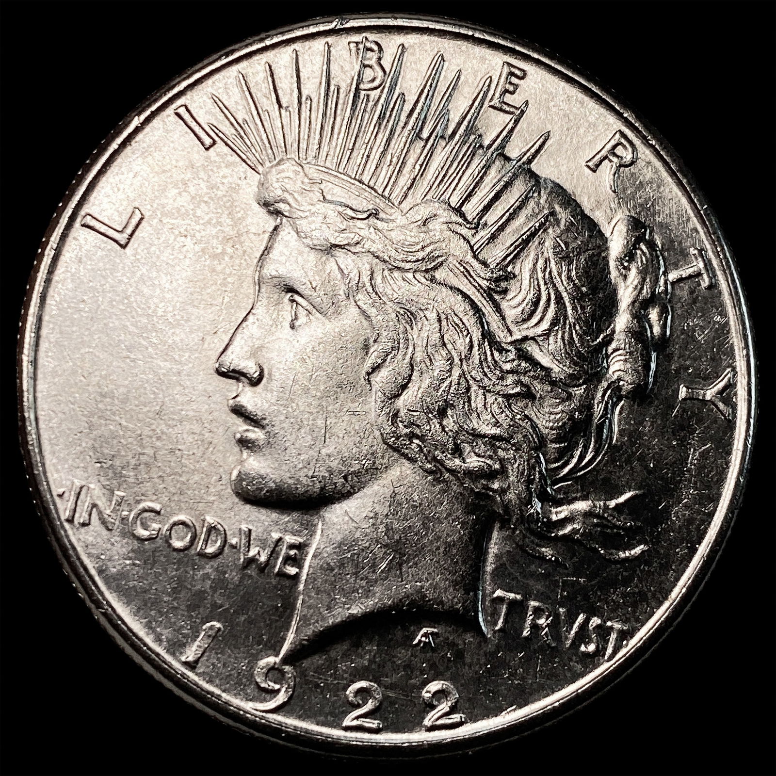 1922 Silver Peace Dollar UNCIRCULATED: 1922 Silver Peace Dollar UNCIRCULATED