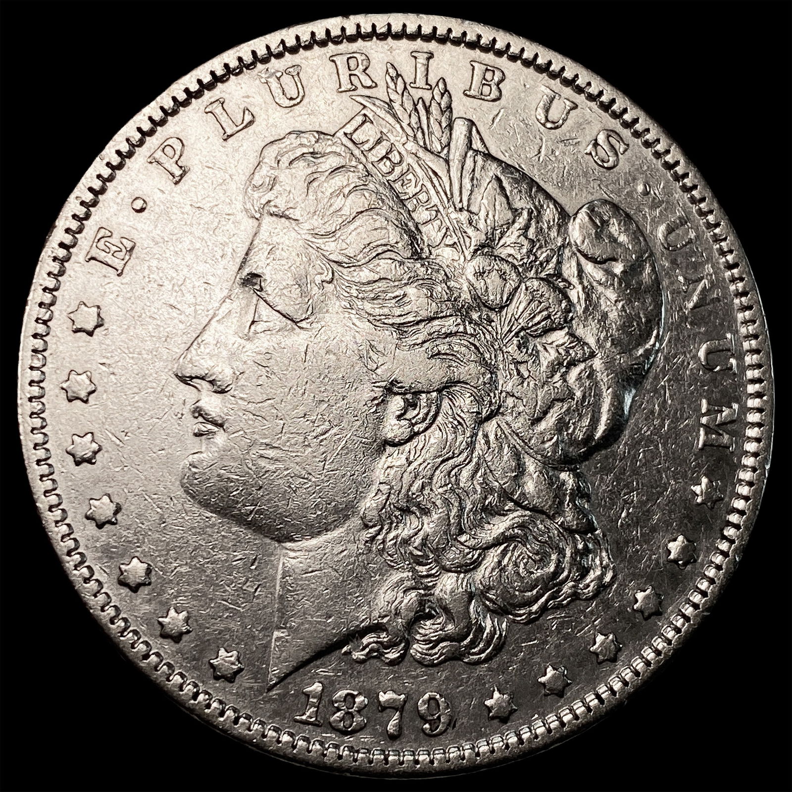 1879-S Silver Morgan Dollar NEARLY UNCIRCULATED: 1879-S Silver Morgan Dollar NEARLY UNCIRCULATED