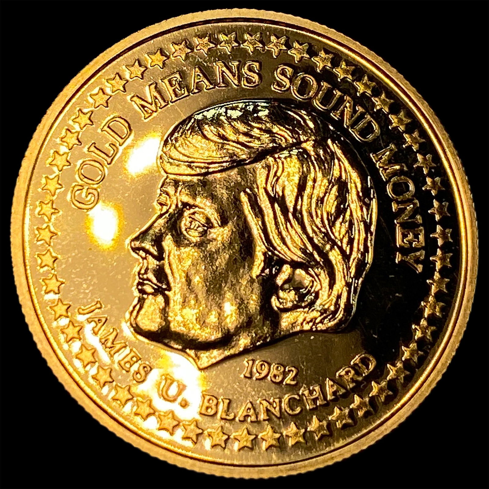 1982 Gold 1/4oz 25C James U. Blanchard UNCIRCULATED: 1982 Gold 1/4oz 25C James U. Blanchard UNCIRCULATED
