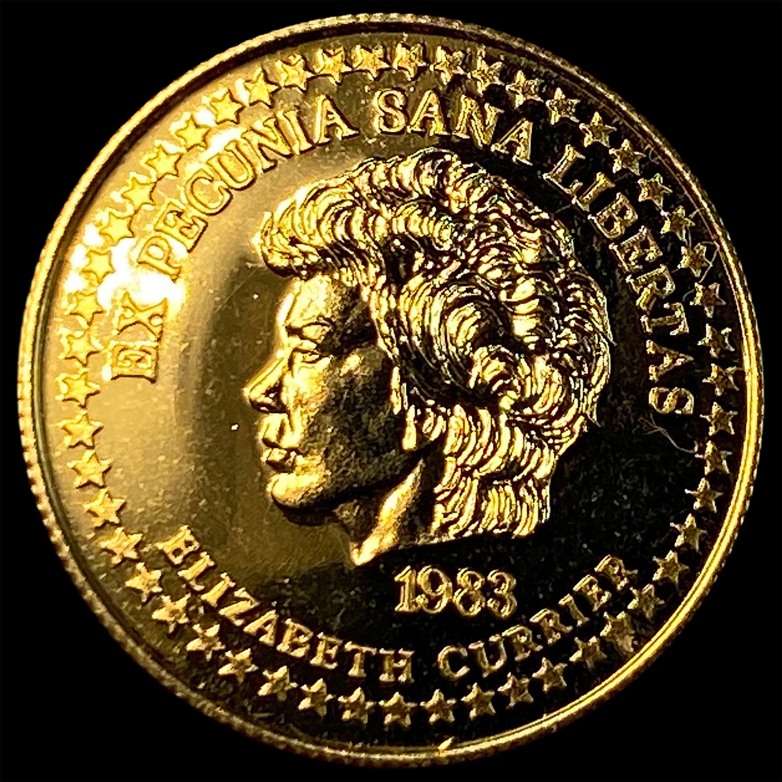 1983 Gold 1/10oz 10C Elizabeth Currier UNCIRCULATED: 1983 Gold 1/10oz 10C Elizabeth Currier UNCIRCULATED