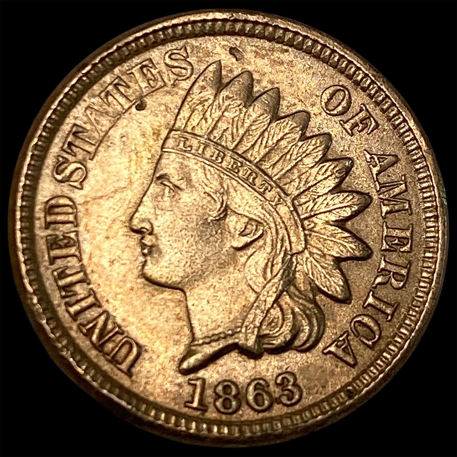 1863 Copper-Nickel Indian Head Cent UNCIRCULATED (1 of 2)