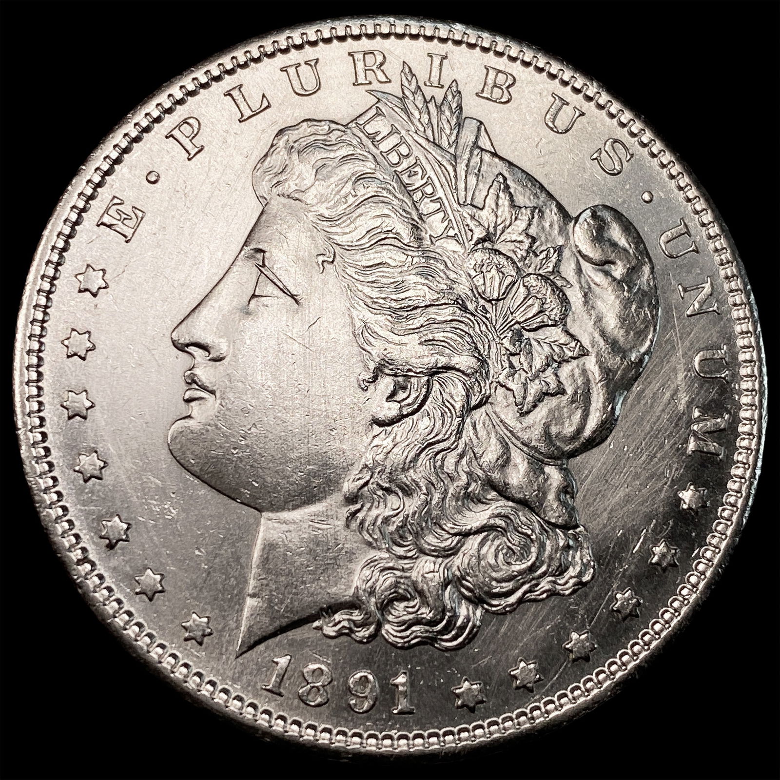 1891 Silver Morgan Dollar UNCIRCULATED: 1891 Silver Morgan Dollar UNCIRCULATED