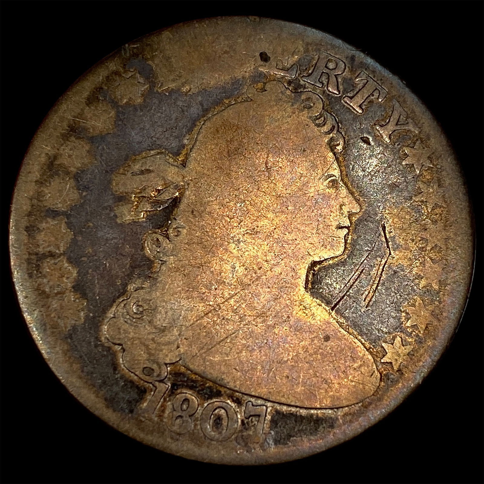 1807 Draped Bust Quarter NICELY CIRCULATED (1 of 2)