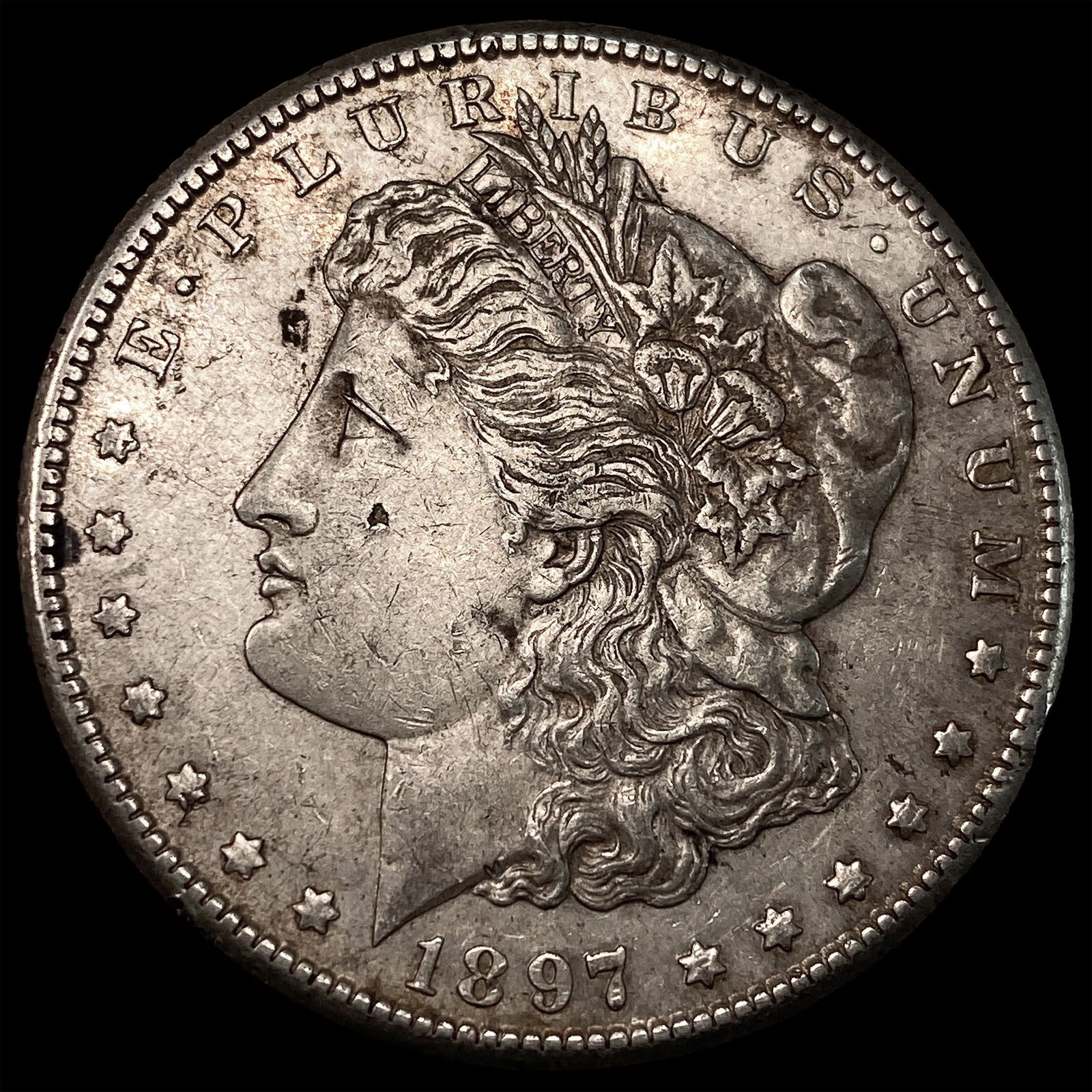 1897-S Silver Morgan Dollar NEARLY UNCIRCULATED: 1897-S Silver Morgan Dollar NEARLY UNCIRCULATED