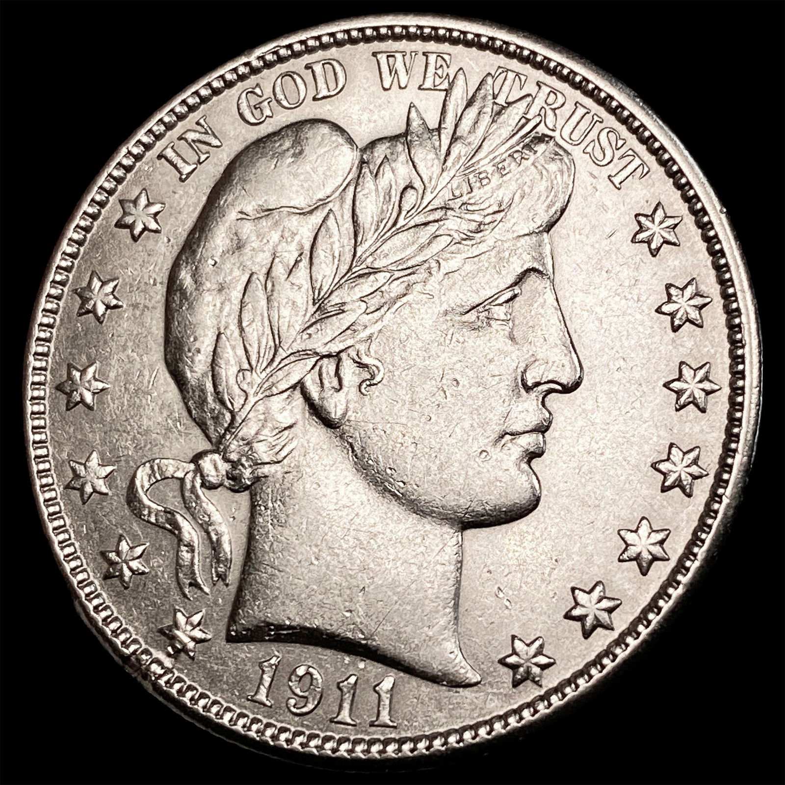 1911-D Silver Barber Half Dollar CLOSELY UNCIRCULATED (1 of 2)
