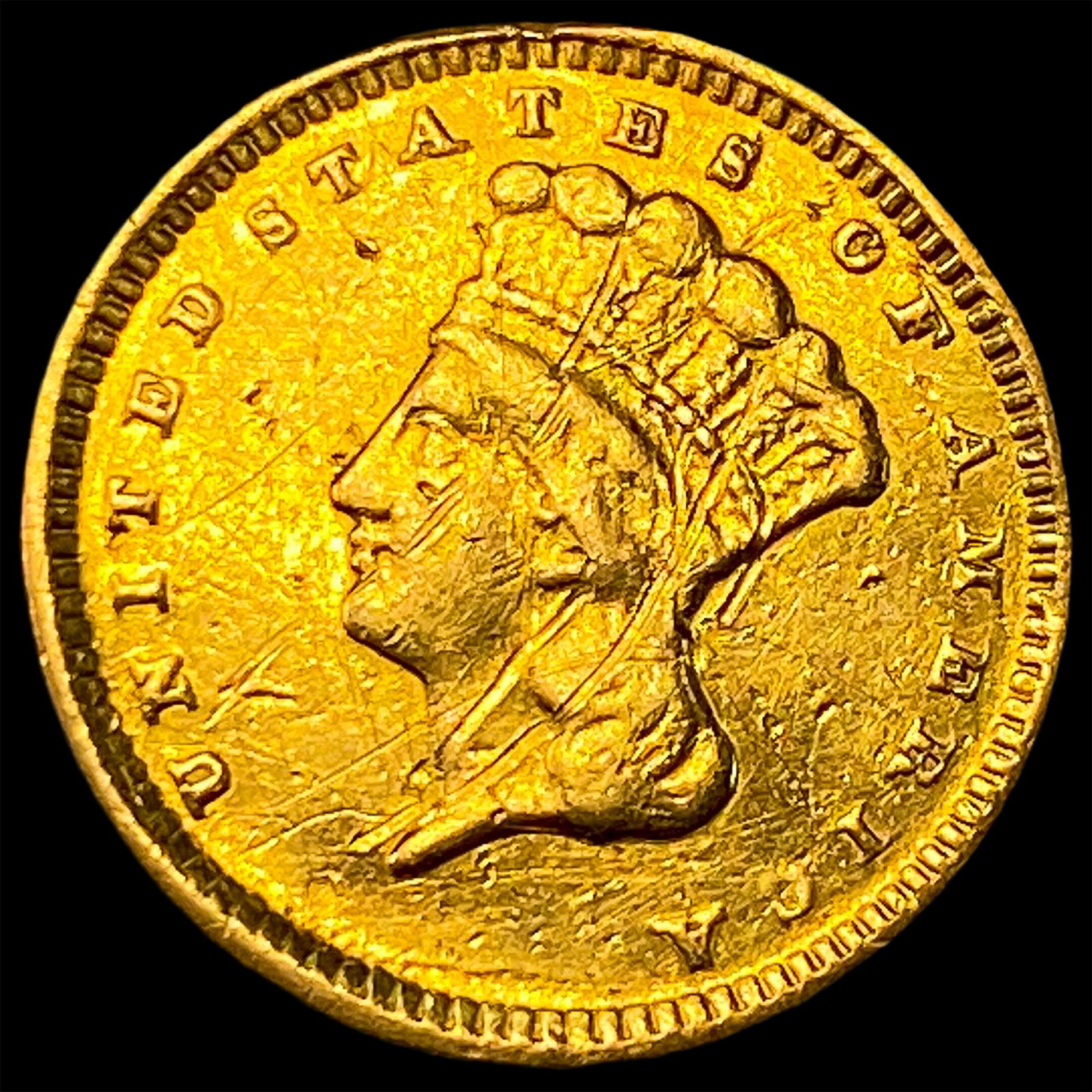 1874 Gold $1 Indian Head Type 3 HIGH GRADE: 1874 Gold $1 Indian Head Type 3 HIGH GRADE