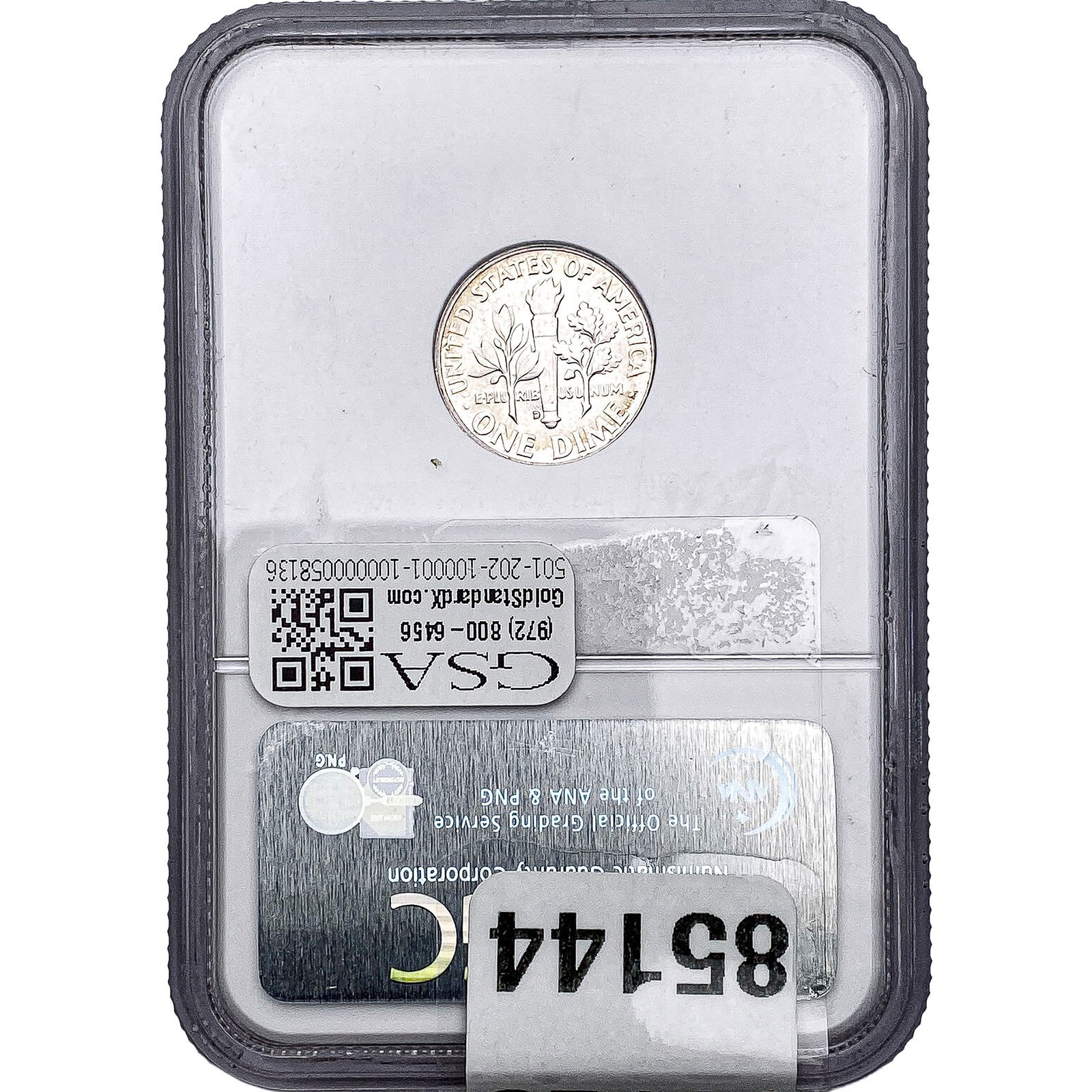 1950-D Roosevelt Dime NGC MS65 FT - 2