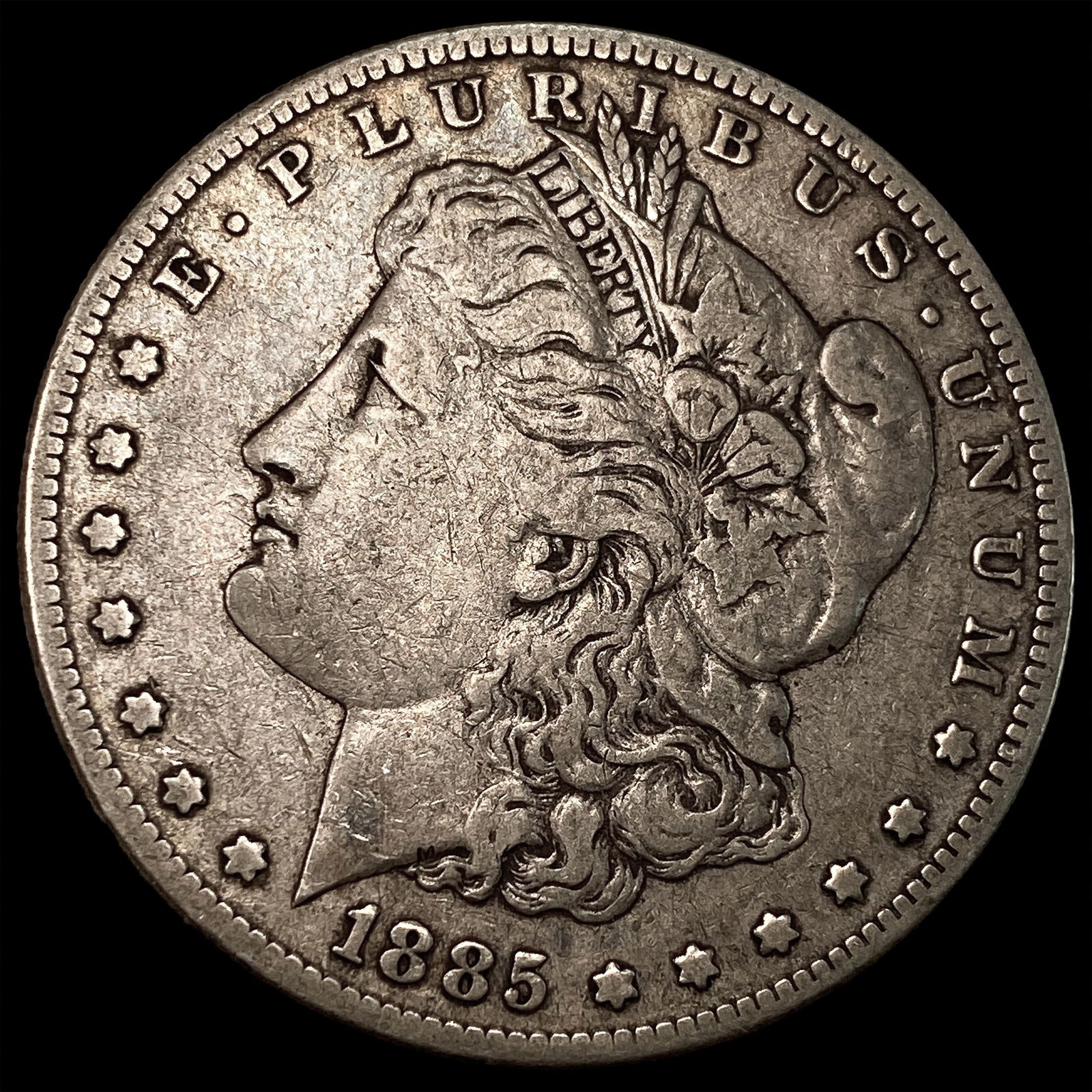 1885-S Silver Morgan Dollar LIGHTLY CIRCULATED: 1885-S Silver Morgan Dollar LIGHTLY CIRCULATED