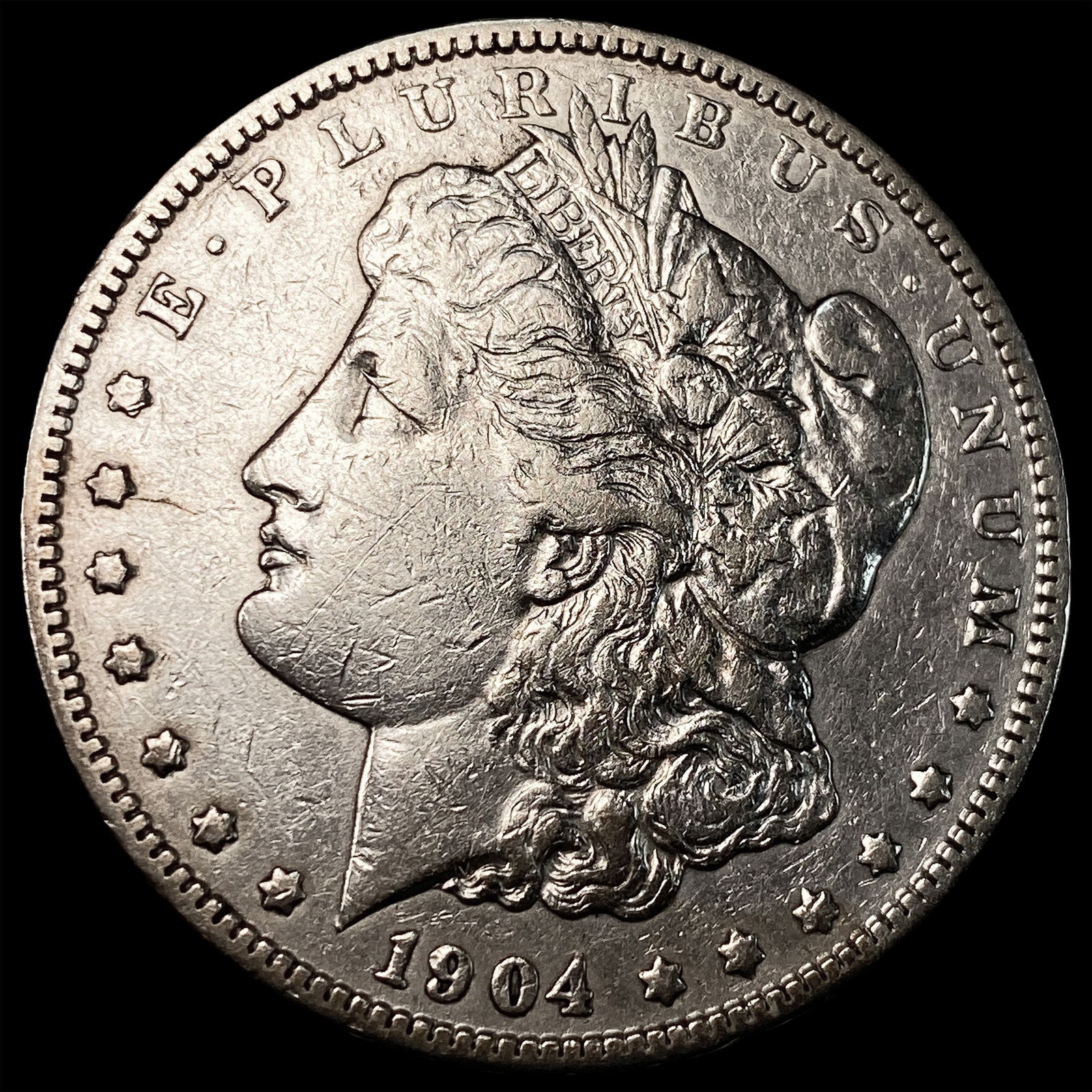1904-S Silver Morgan Dollar NEARLY UNCIRCULATED: 1904-S Silver Morgan Dollar NEARLY UNCIRCULATED