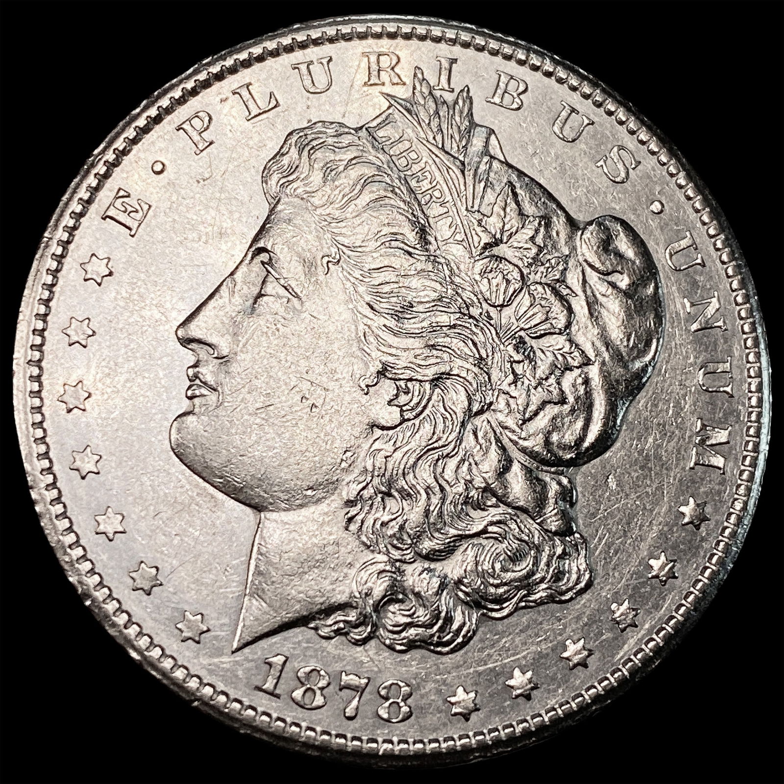 1878 Silver Morgan Dollar CLOSELY UNCIRCULATED: 1878 Silver Morgan Dollar CLOSELY UNCIRCULATED