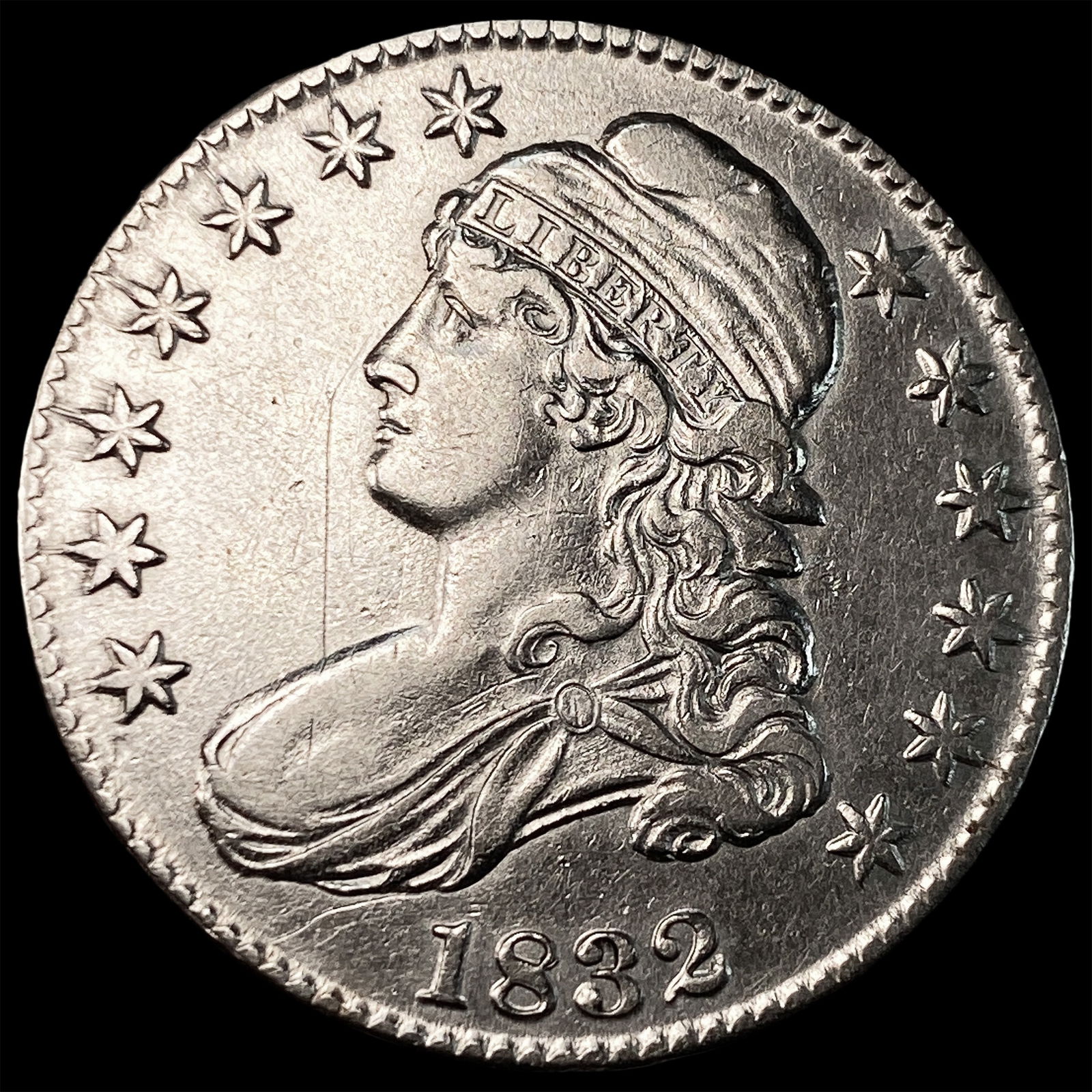 1832 Capped Bust Half Dollar CLOSELY UNCIRCULATED (1 of 2)
