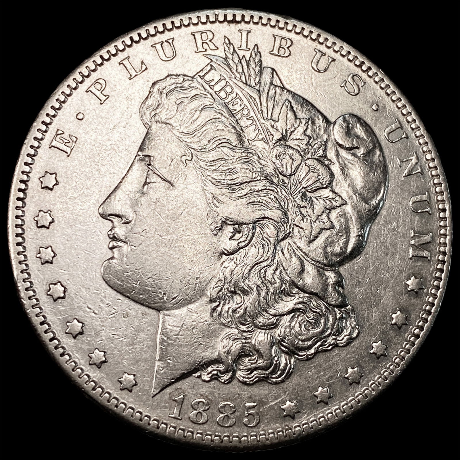 1885-S Silver Morgan Dollar CLOSELY UNCIRCULATED: 1885-S Silver Morgan Dollar CLOSELY UNCIRCULATED
