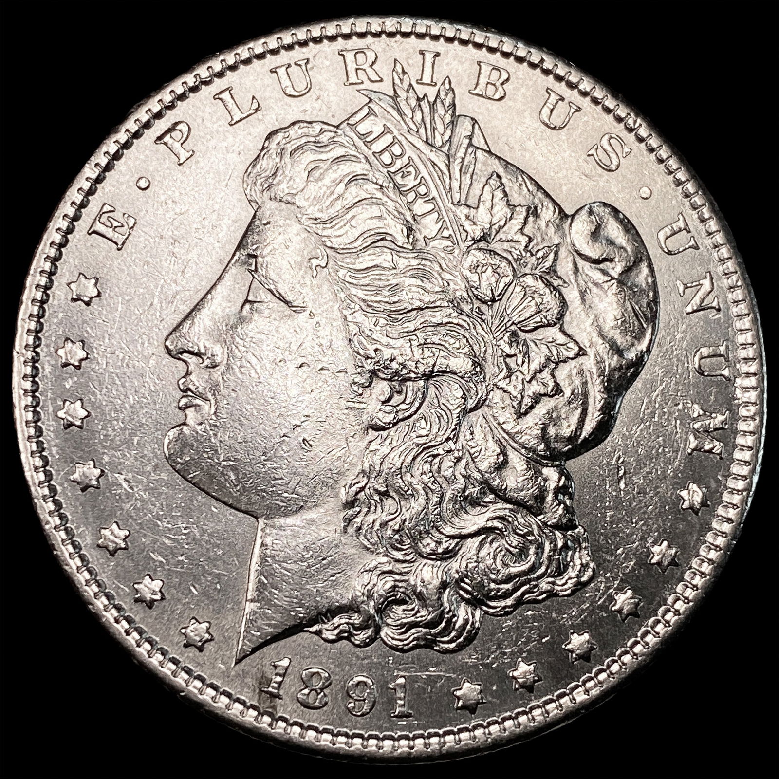 1891 Morgan Silver Dollar UNCIRCULATED: 1891 Morgan Silver Dollar UNCIRCULATED