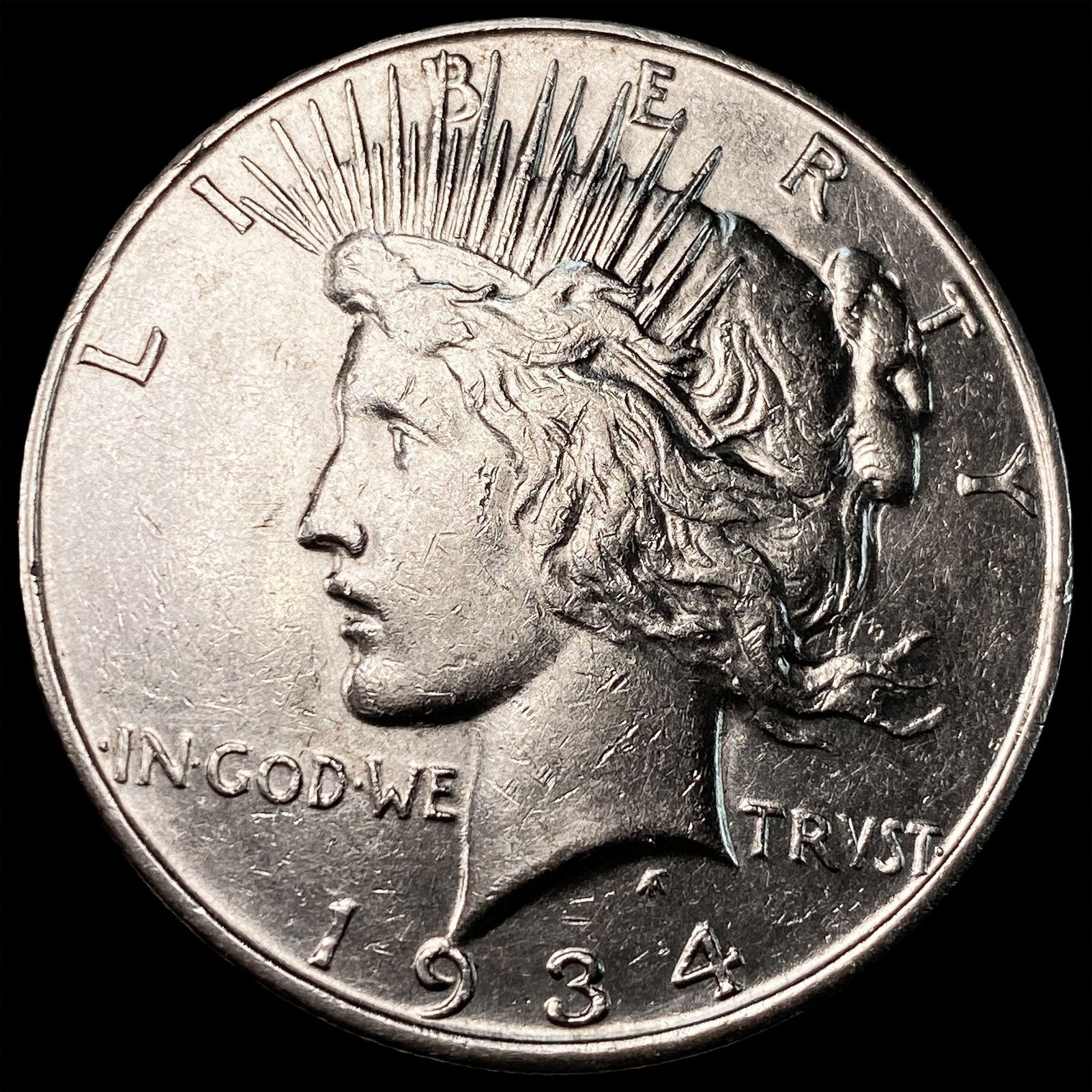 1934-D Silver Peace Dollar CLOSELY UNCIRCULATED: 1934-D Silver Peace Dollar CLOSELY UNCIRCULATED