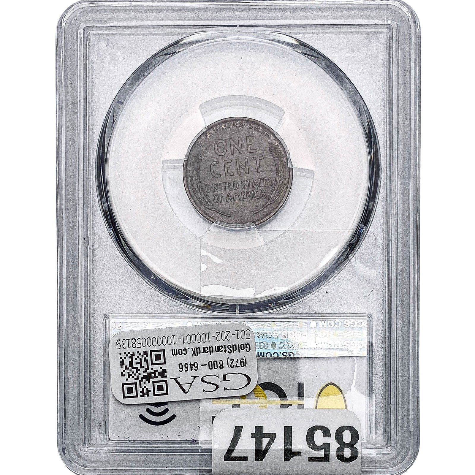 1909 Wheat Cent PCGS MS63 BN - 2