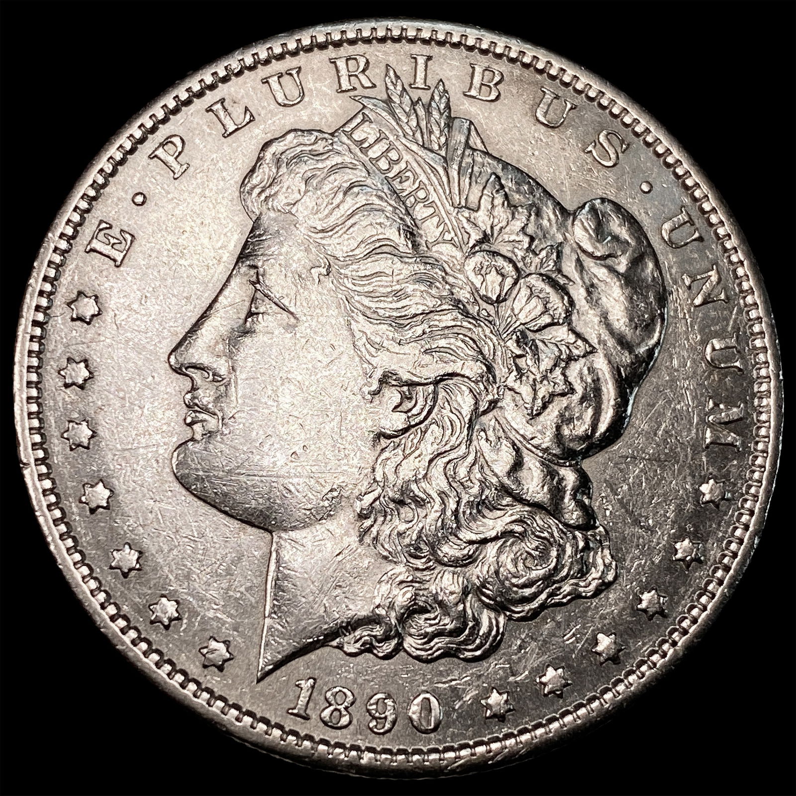 1890-S Silver Morgan Dollar CLOSELY UNCIRCULATED: 1890-S Silver Morgan Dollar CLOSELY UNCIRCULATED