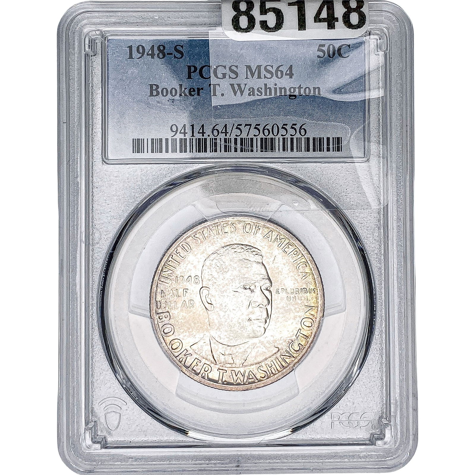 1948-S Booker T Half Dollar PCGS MS64: 1948-S Booker T Half Dollar PCGS MS64