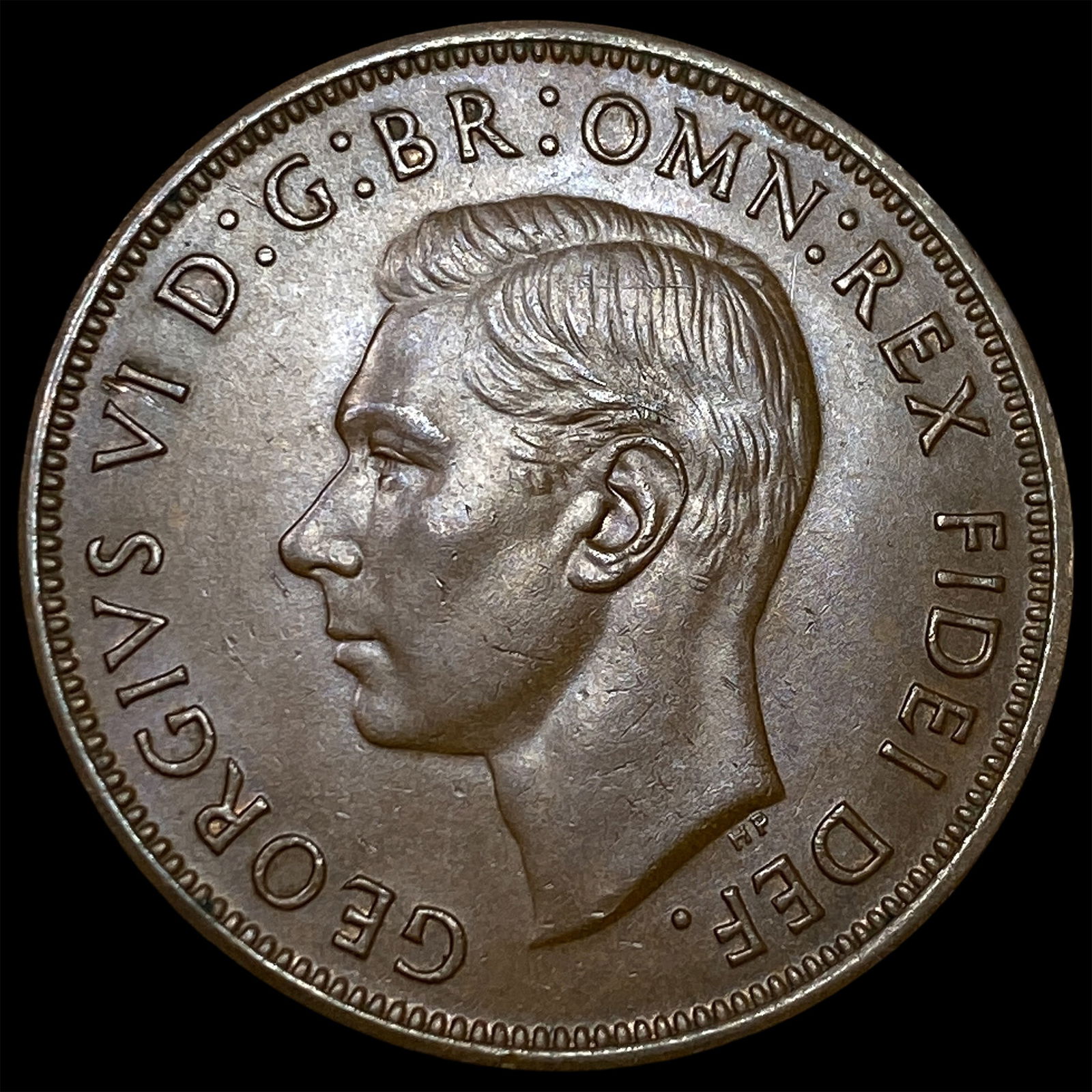 1950 Great Britain One Penny - George VI NEARLY UNCIRCULATED: 1950 Great Britain One Penny - George VI NEARLY UNCIRCULATED