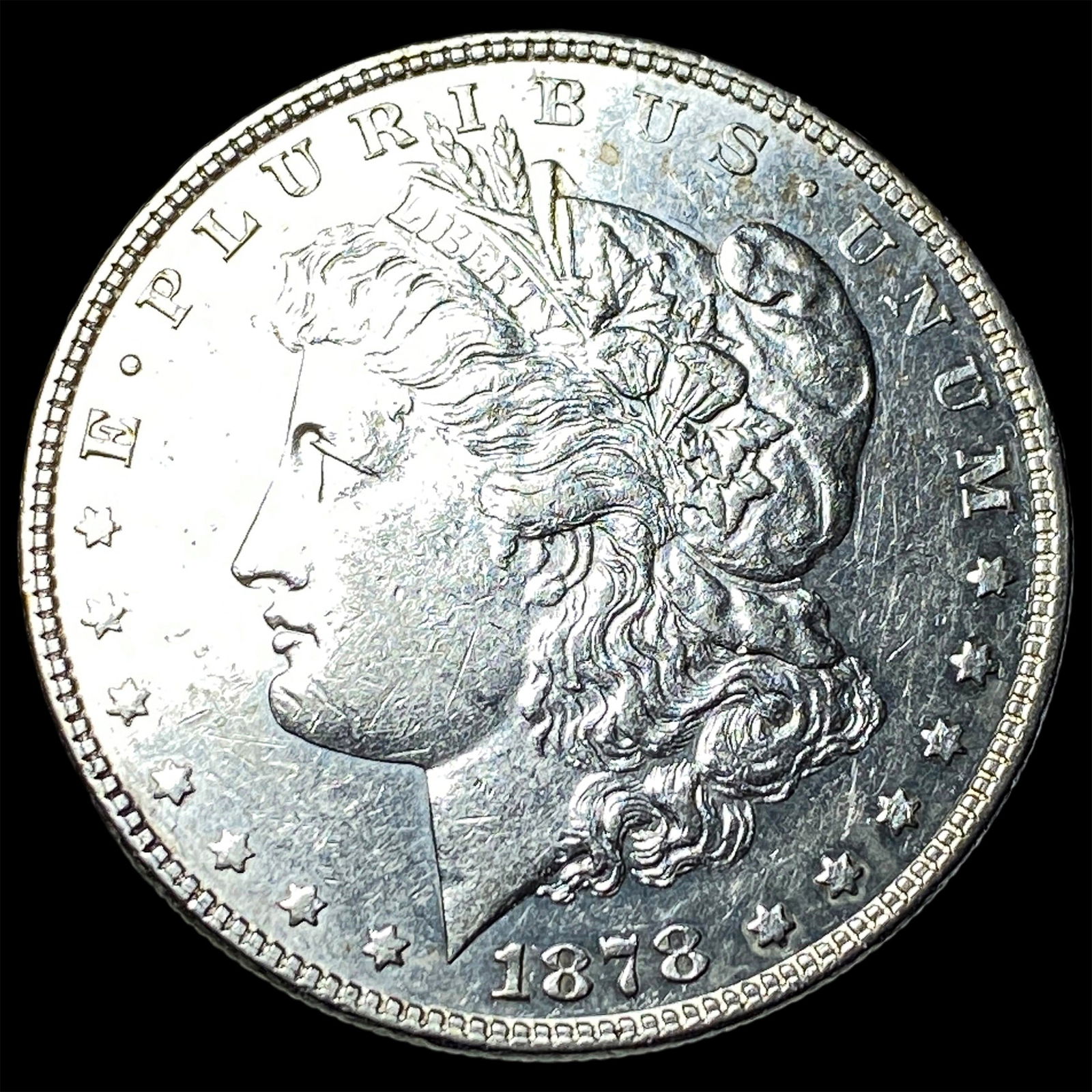 1878-S Silver Morgan Dollar CLOSELY UNCIRCULATED: 1878-S Silver Morgan Dollar CLOSELY UNCIRCULATED