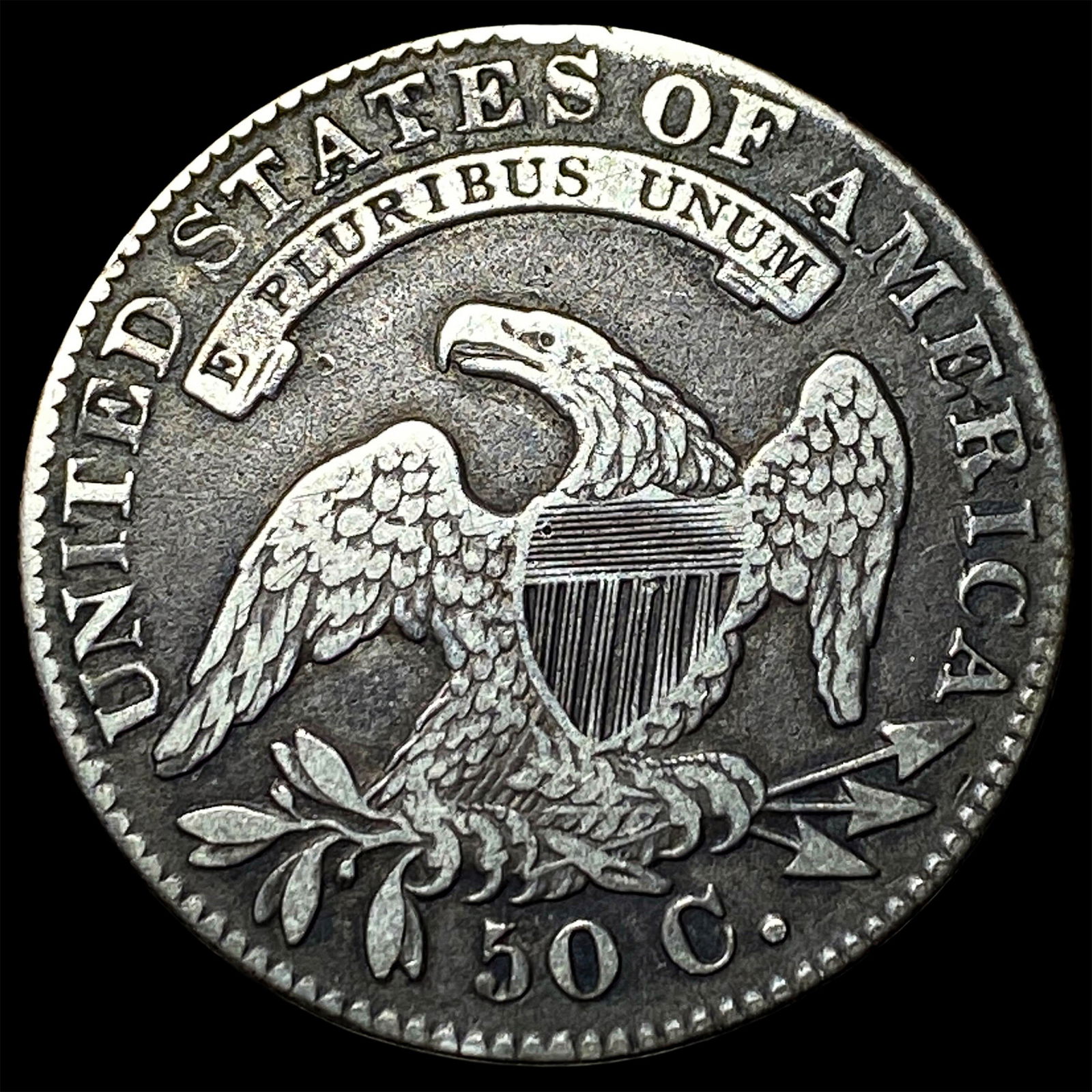 1832 Capped Bust Silver Half Dollar ABOUT UNCIRCULATED - 2