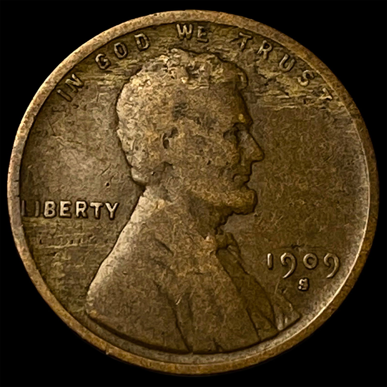 1909-S Lincoln Wheat Cent NICELY CIRCULATED: 1909-S Lincoln Wheat Cent NICELY CIRCULATED