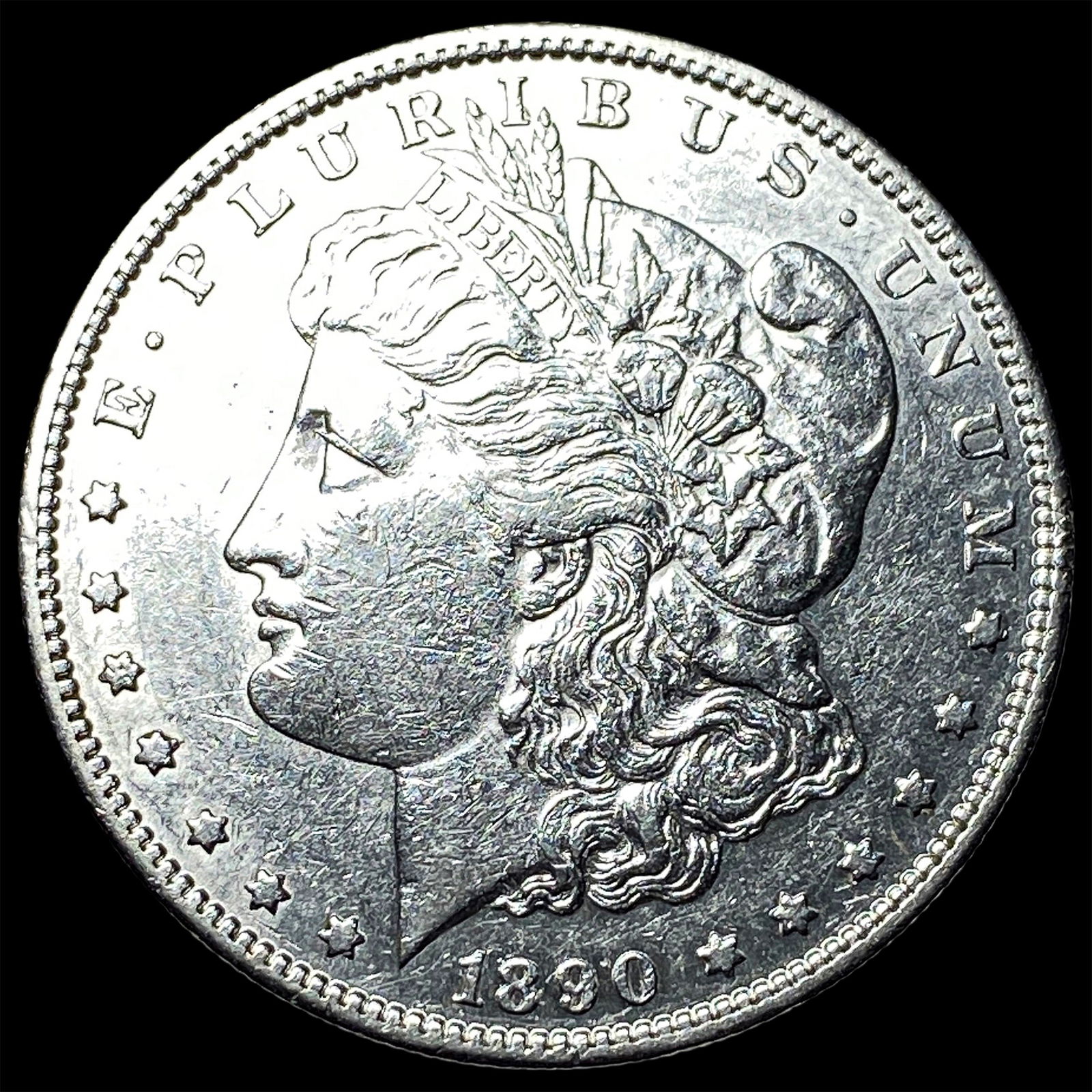 1890-S Silver Morgan Dollar CHOICE AU: 1890-S Silver Morgan Dollar CHOICE AU
