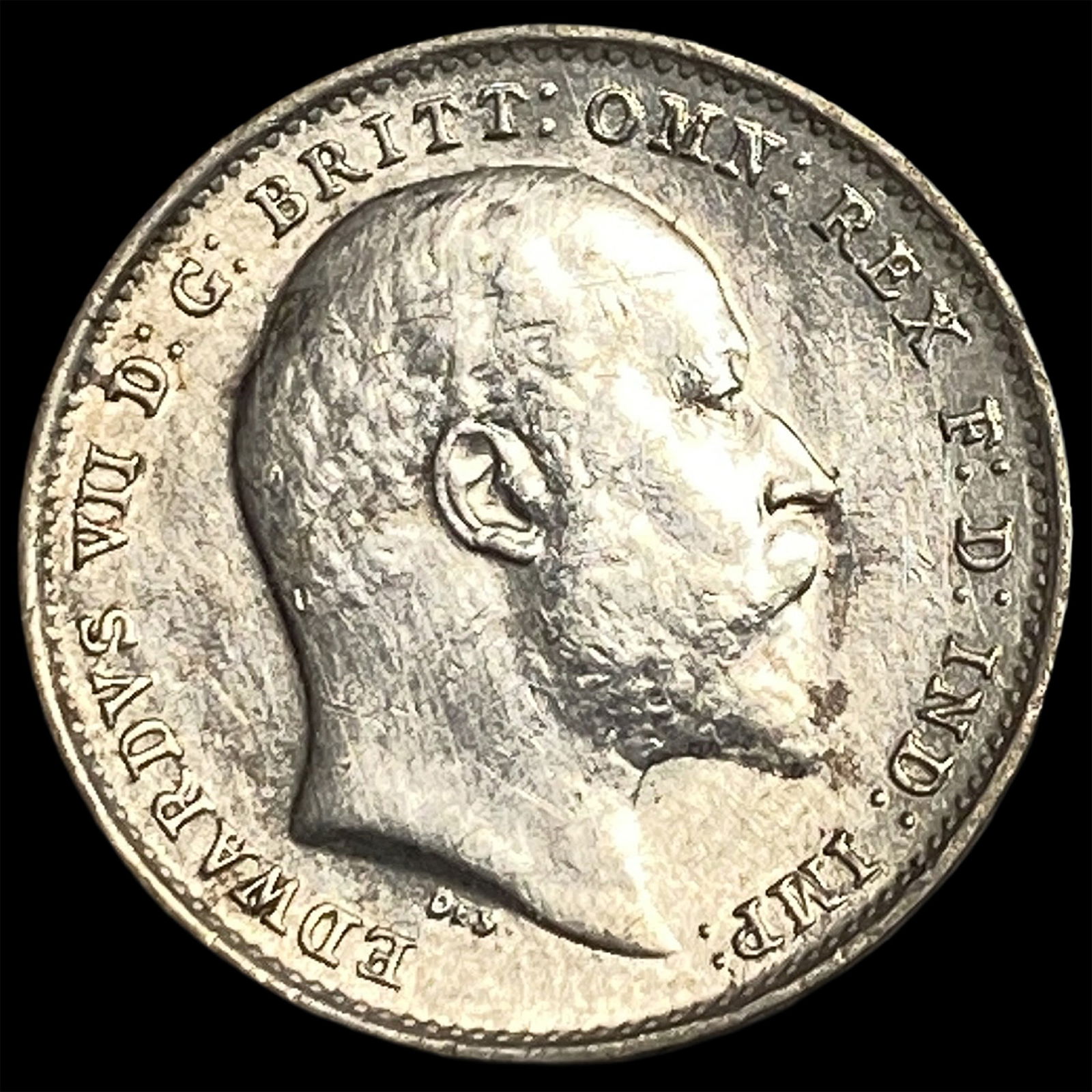 1902 Great Britain Silver 3 Pence - Edward VII NEARLY UNCIRCULATED (1 of 2)