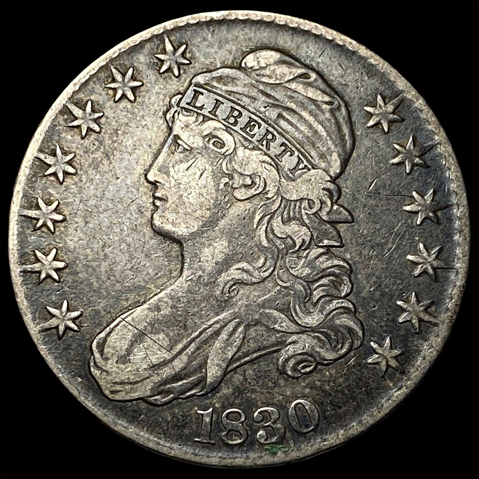 1830 Capped Bust Half Dollar NEARLY UNCIRCULATED (1 of 2)
