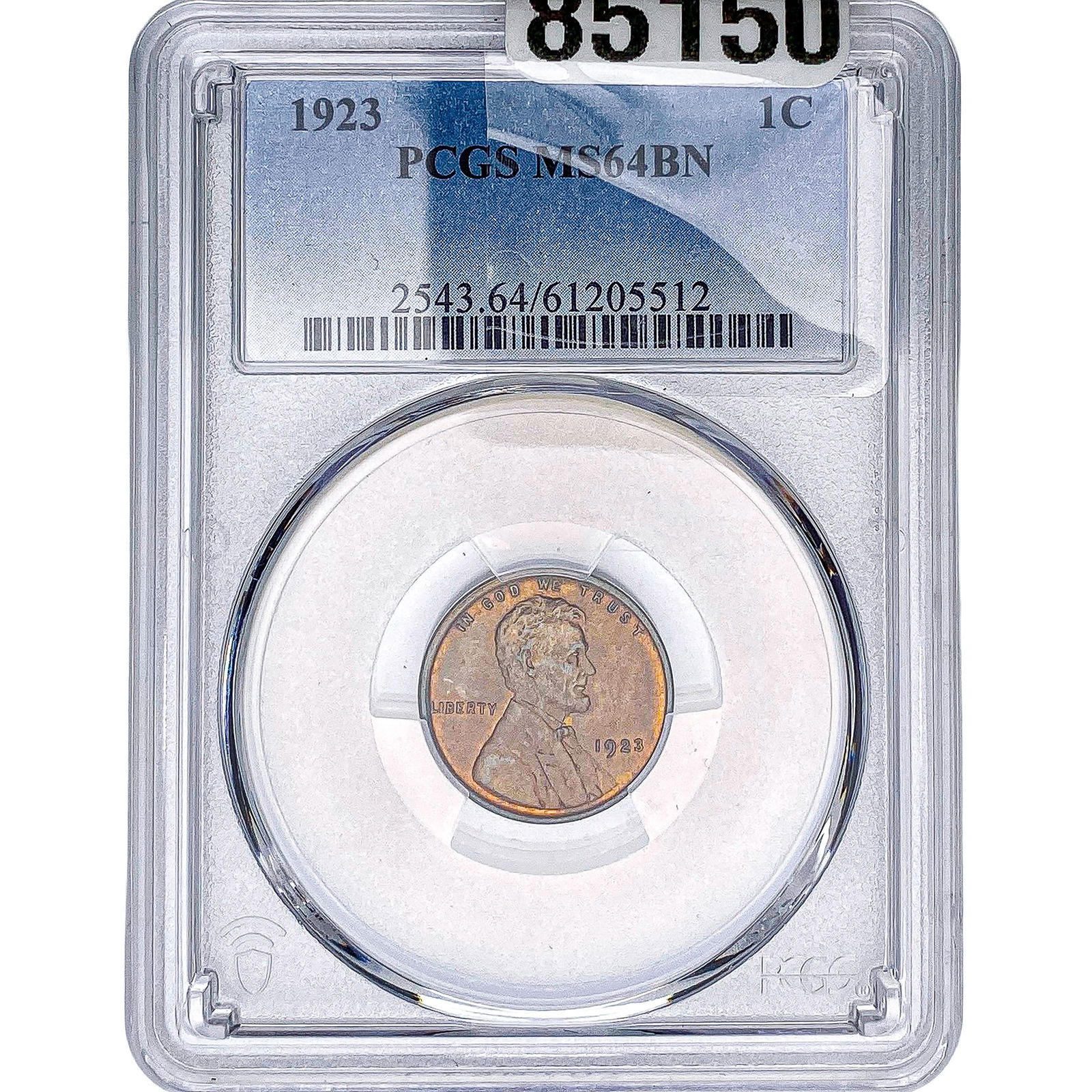 1923 Wheat Cent PCGS MS64 BN: 1923 Wheat Cent PCGS MS64 BN