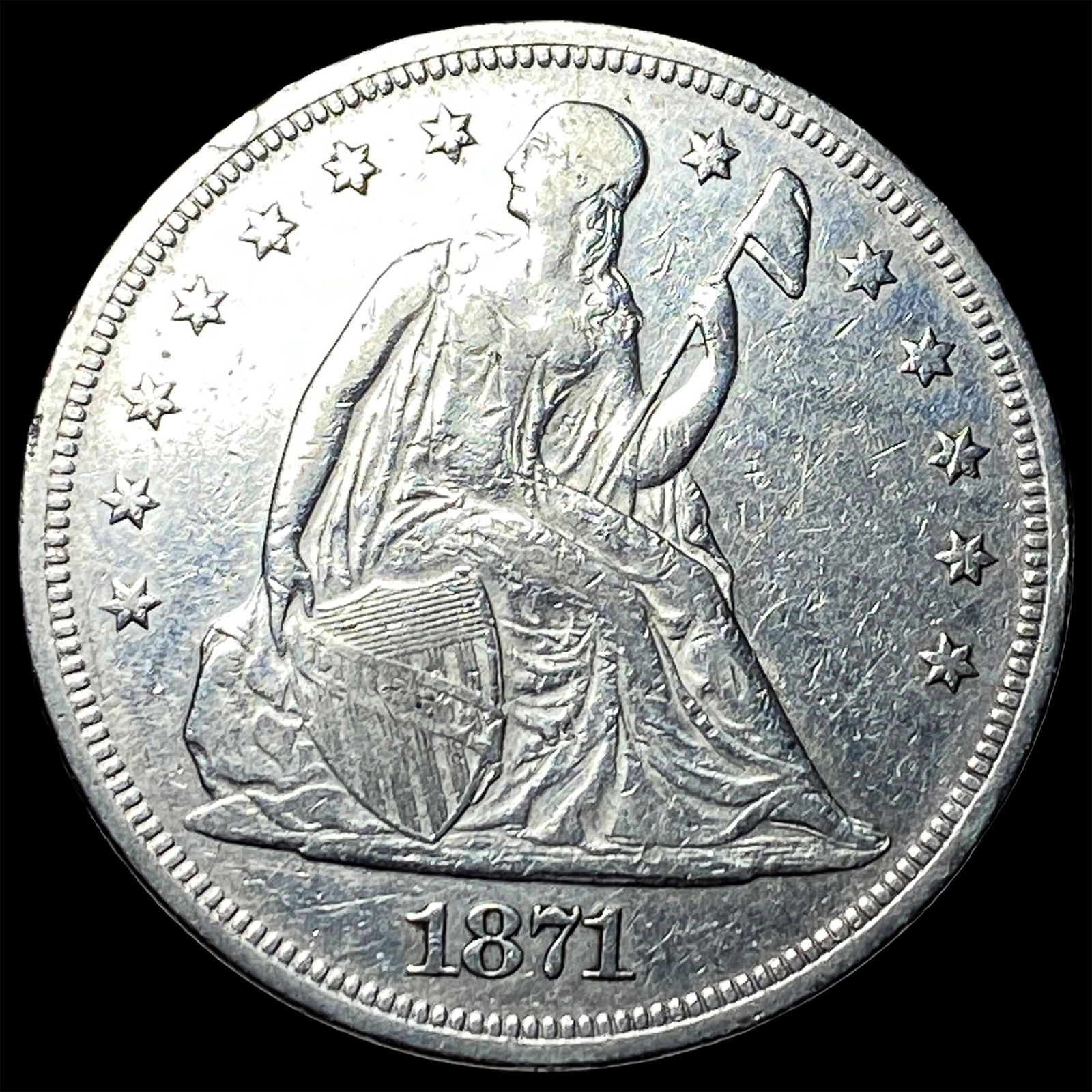 1871 Silver Dollar NEARLY UNCIRCULATED (1 of 2)