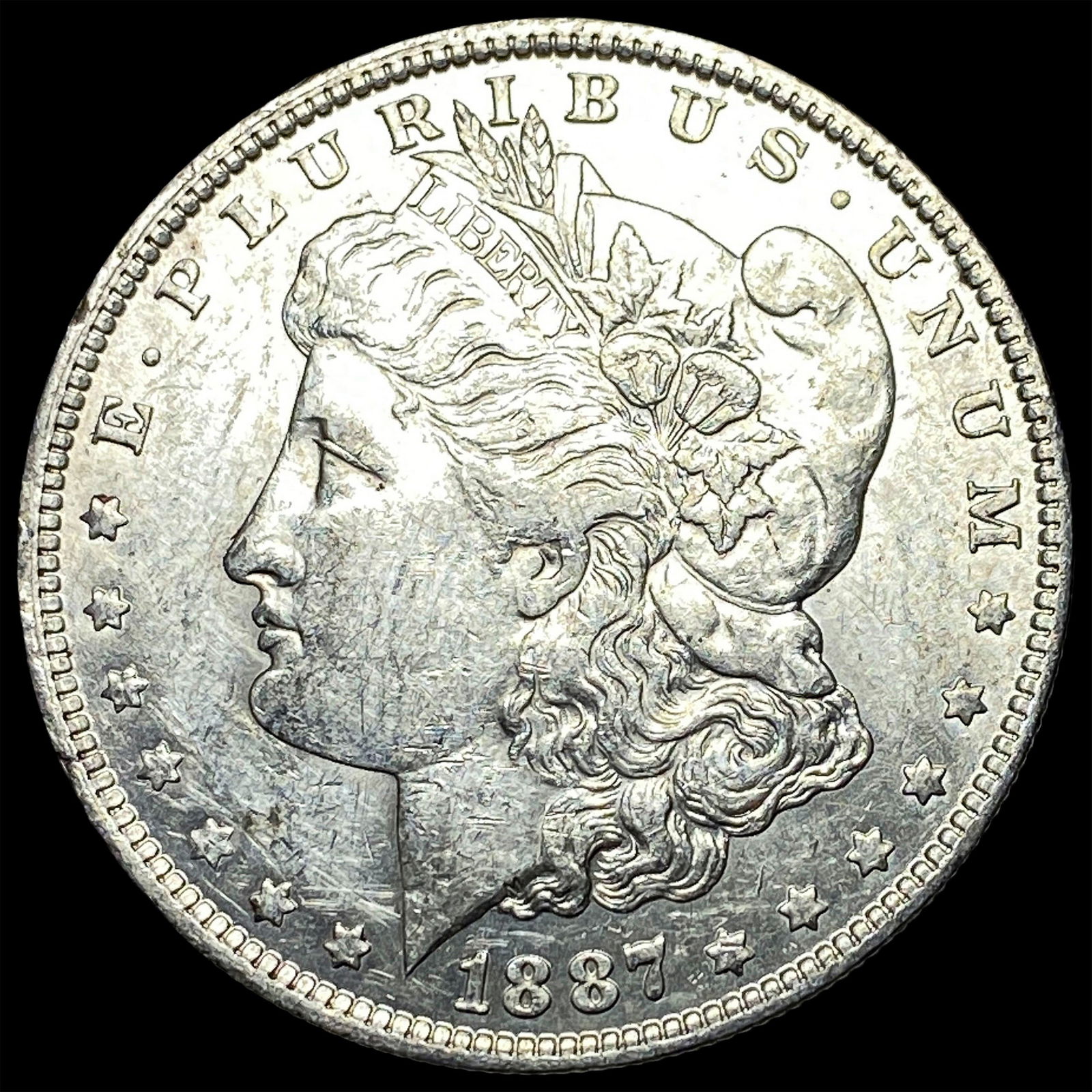 1887-O Morgan Silver Dollar CHOICE AU: 1887-O Morgan Silver Dollar CHOICE AU